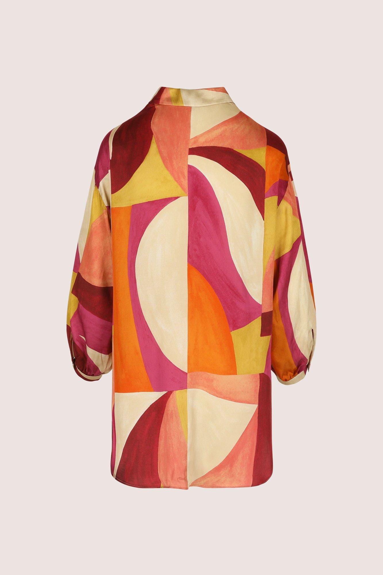 Chemises - Chemisier long en satin