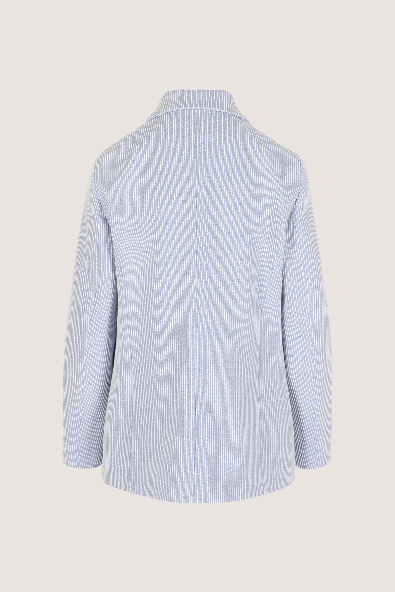 Blazers - Blazer ray&eacute; en denim jersey