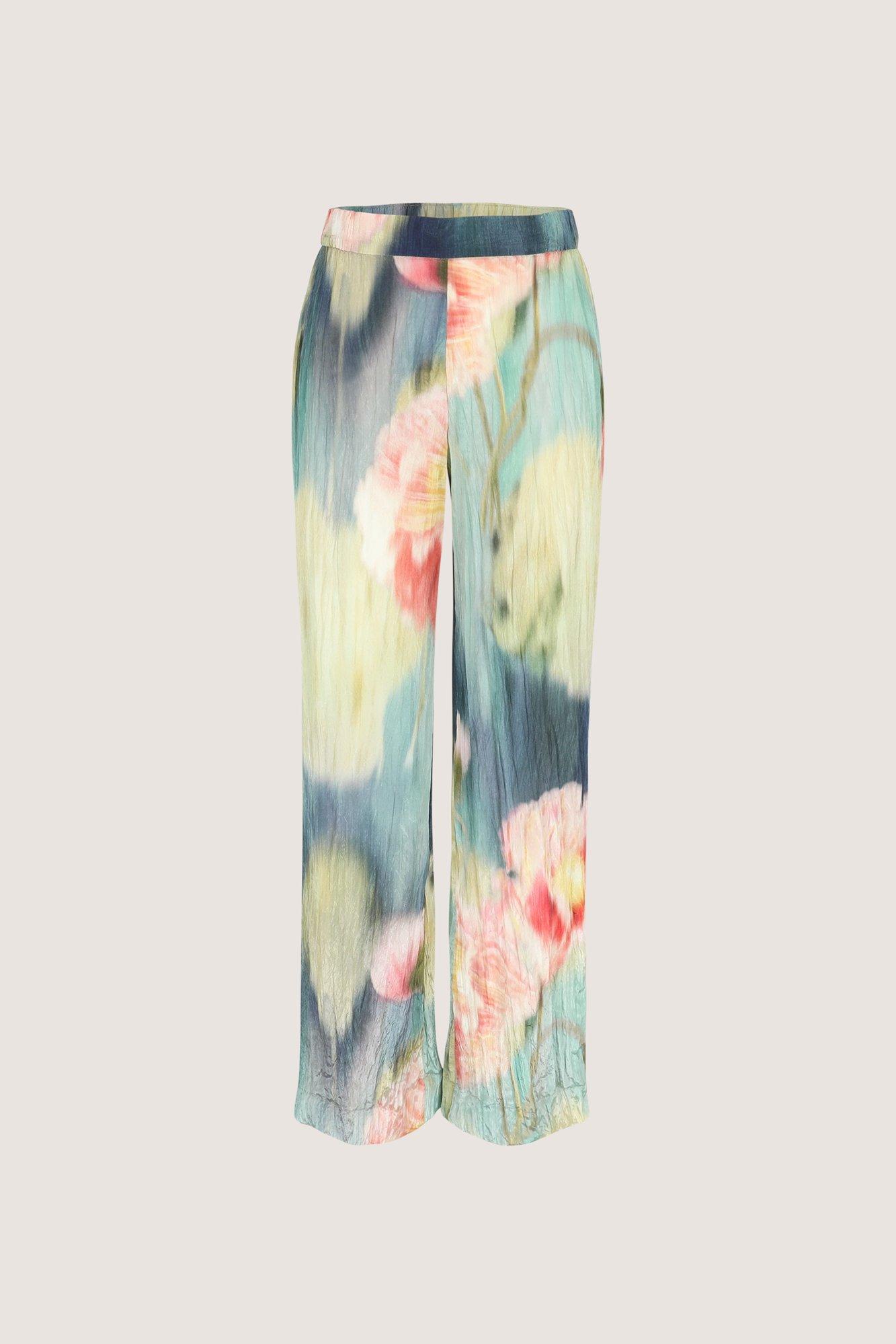 Pantalons - Pantalon imprim&eacute; en satin crinkle