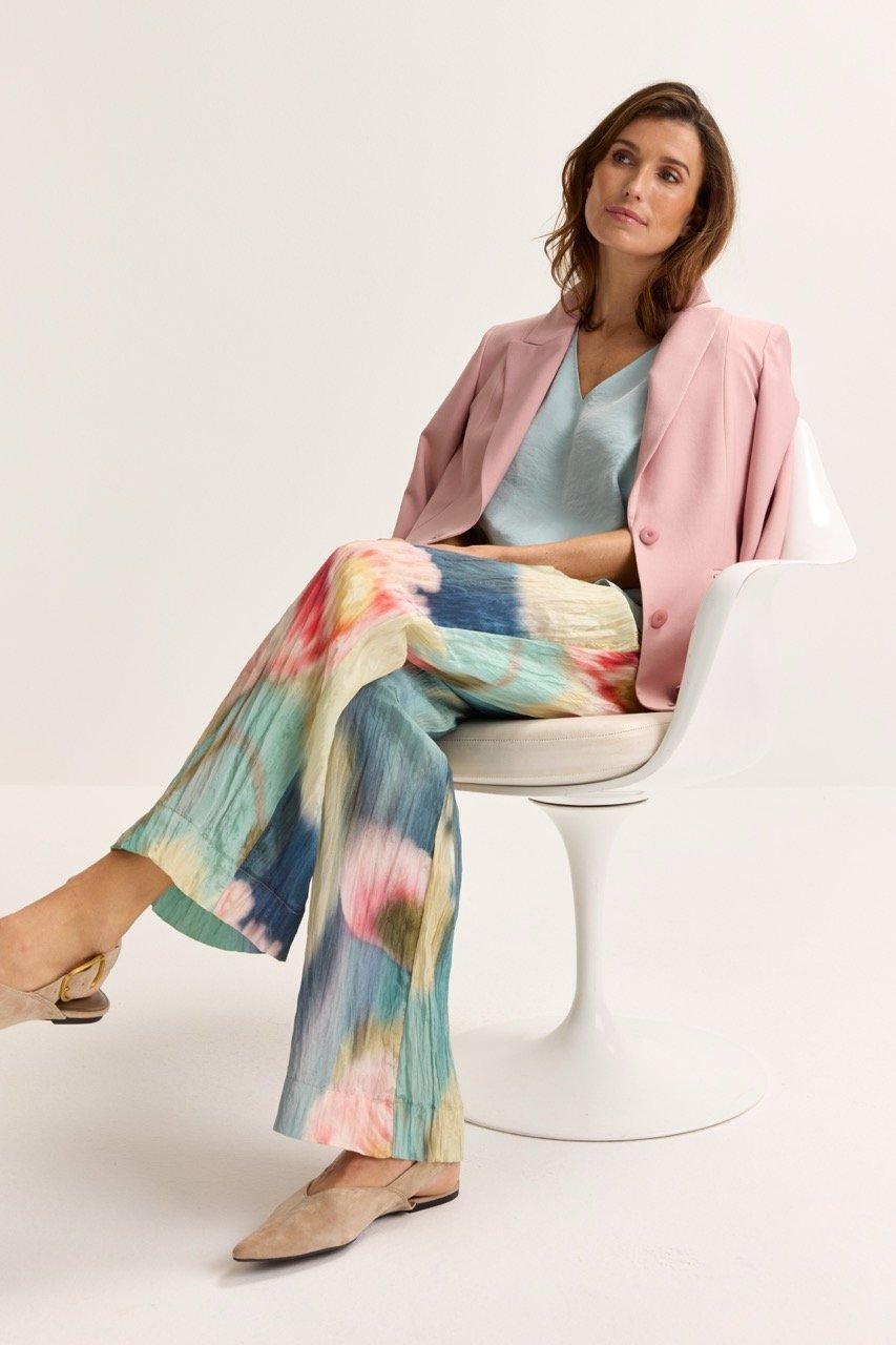 Hemden - T-shirtblouse met V-hals