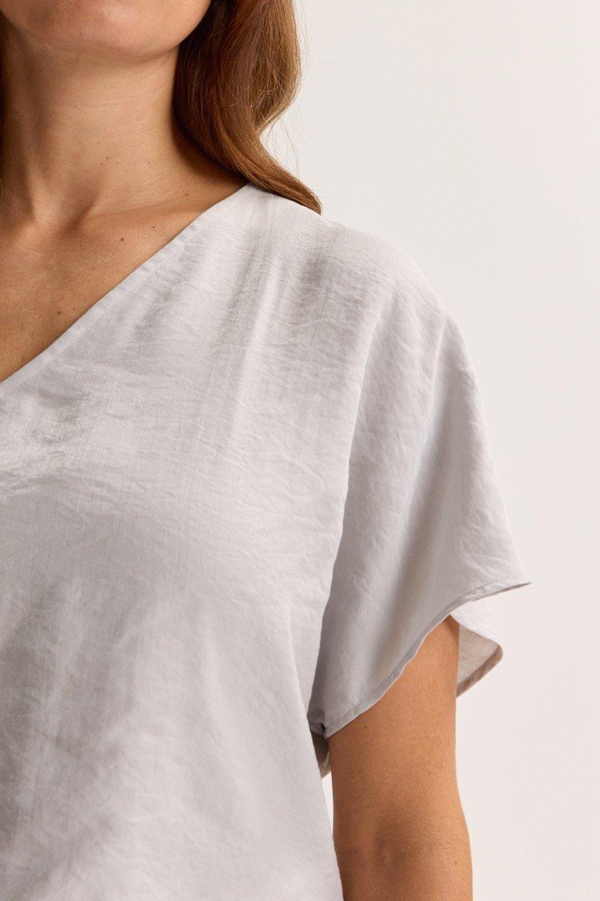 Chemises - Blouse T-shirt &agrave; col en V