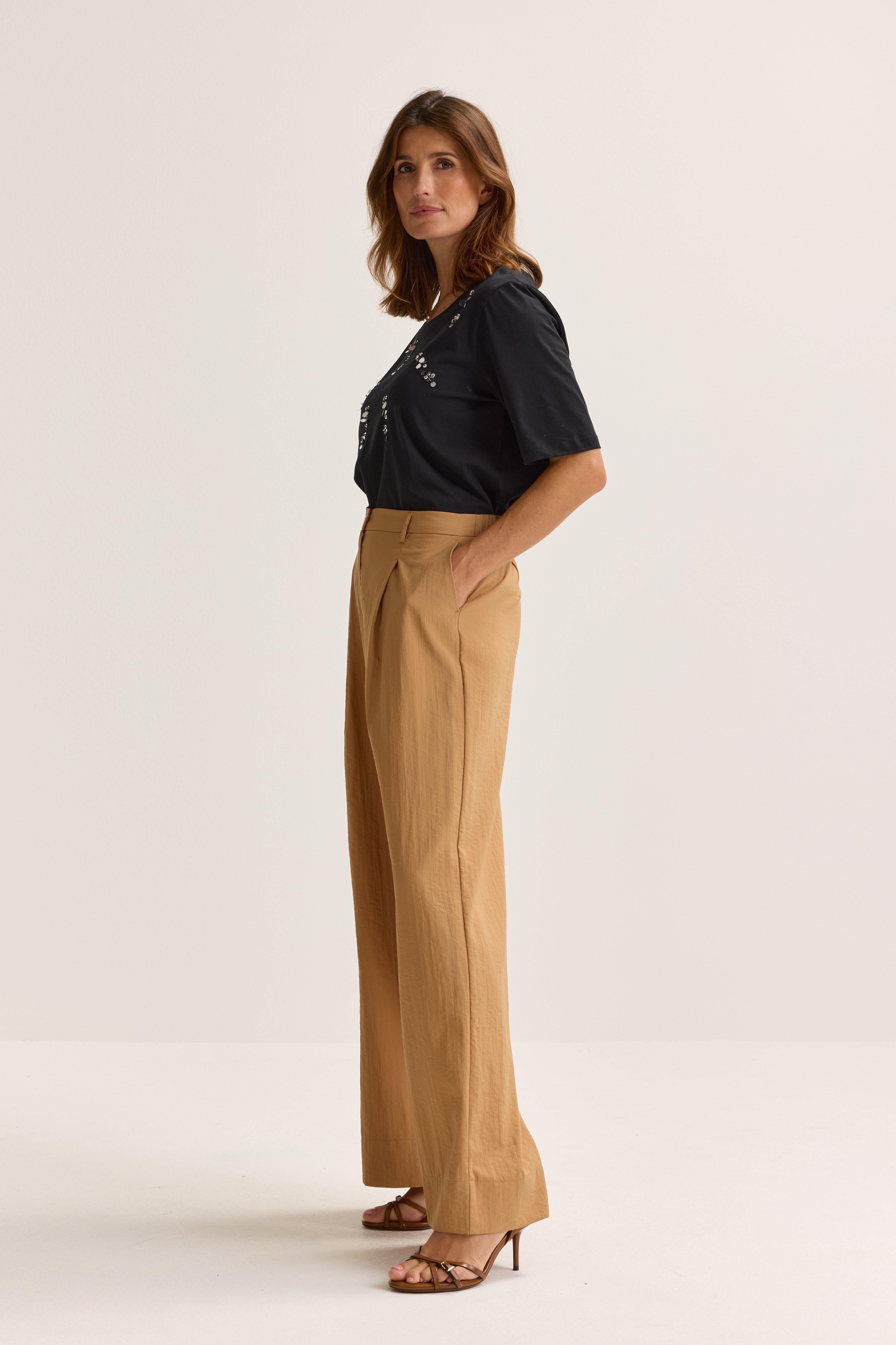 Pantalons - Pantalon ample &agrave; pinces