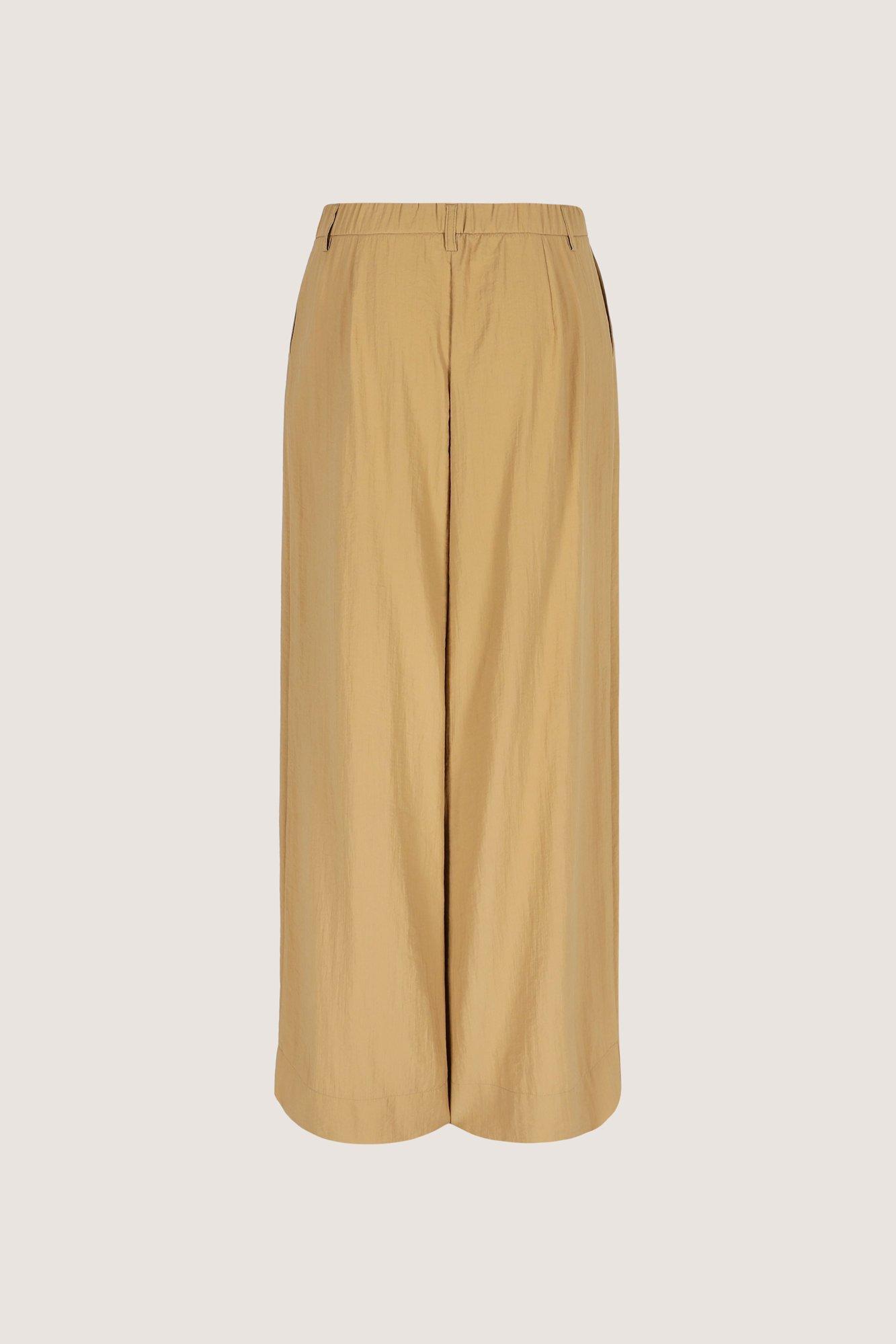 Broeken - Wjde broek met bandplooi