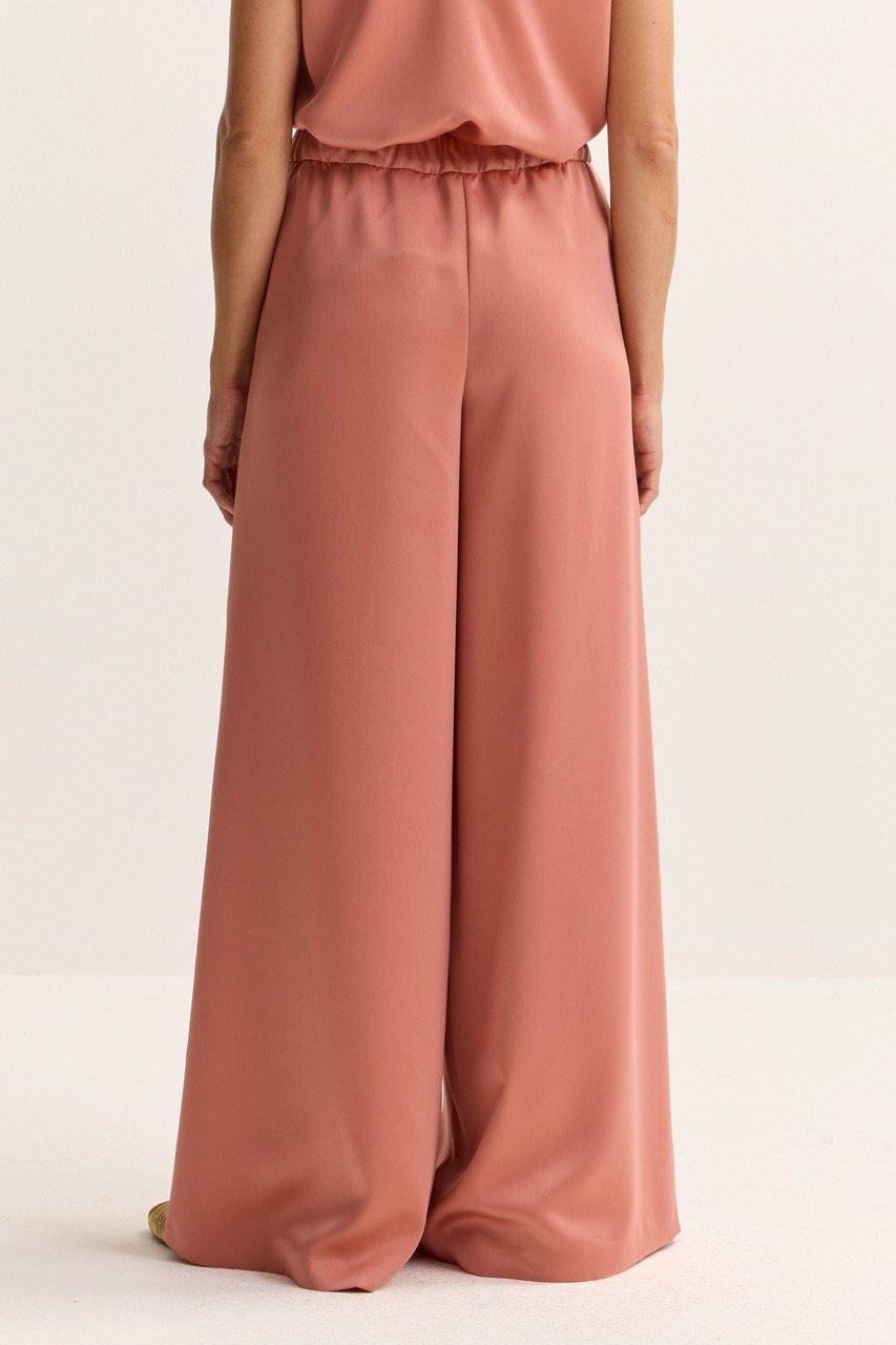 Broeken - Palazzobroek met bandplooien 
