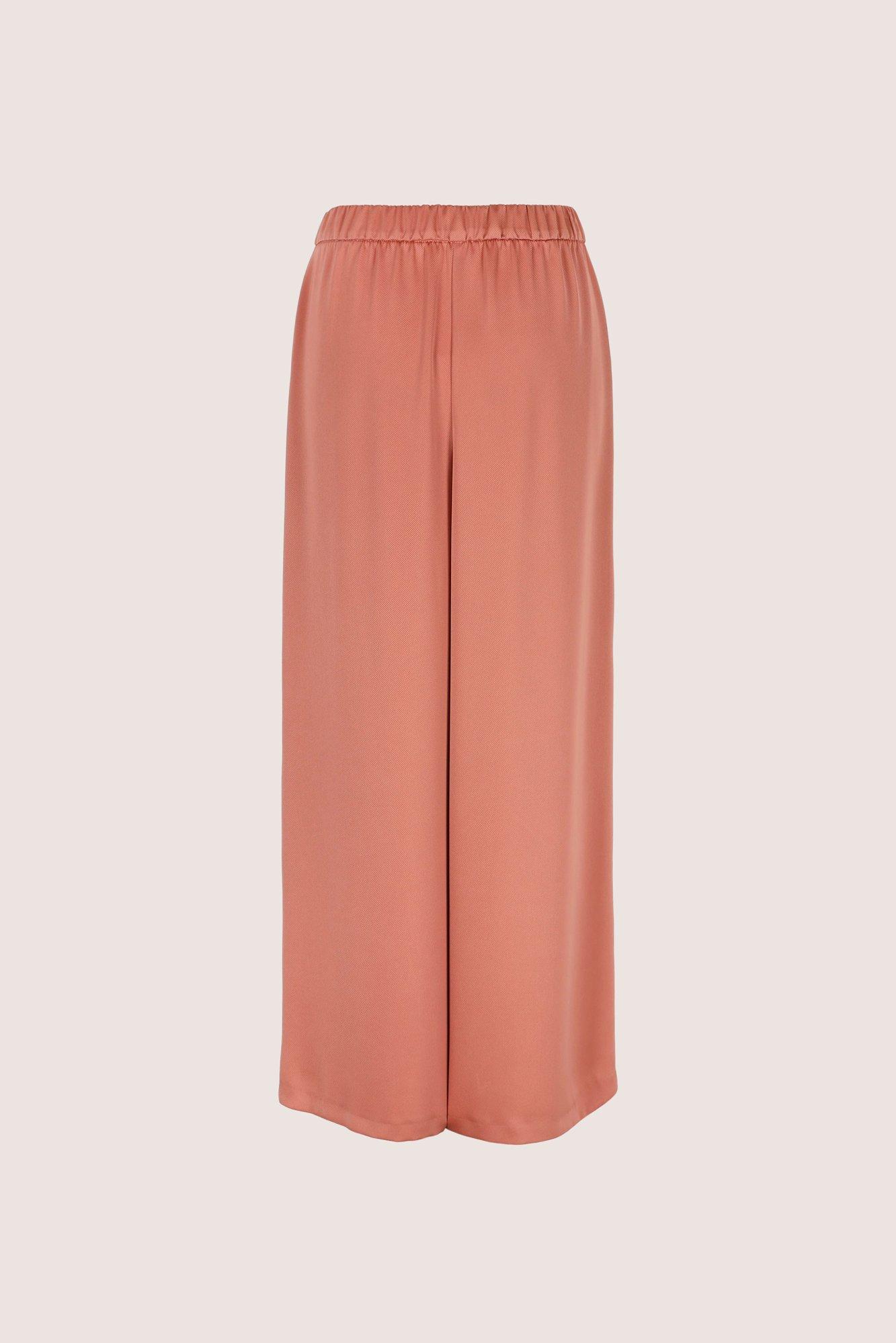 Broeken - Palazzobroek met bandplooien 