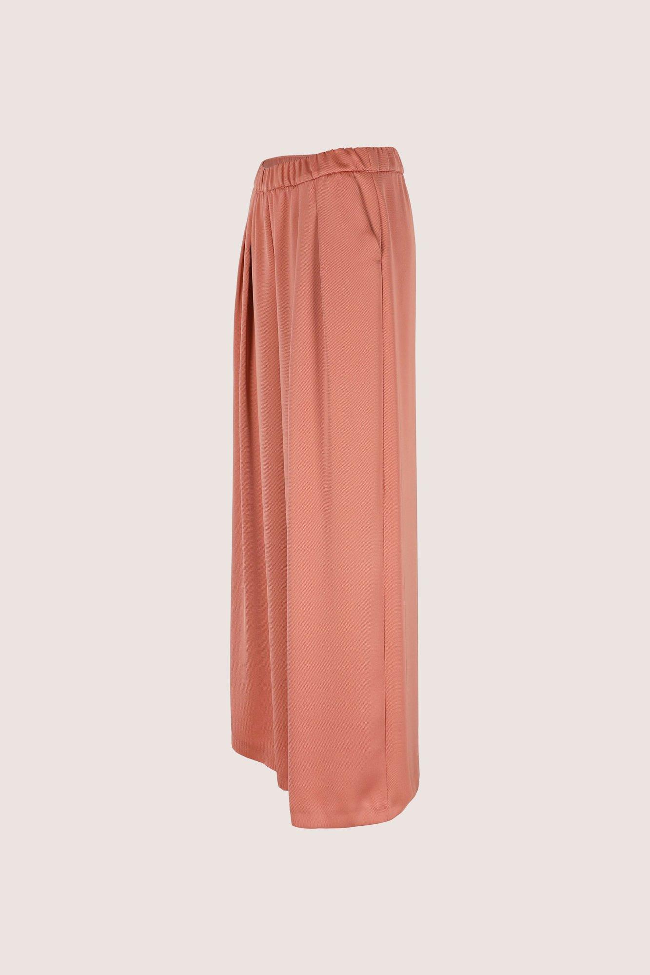 Broeken - Palazzobroek met bandplooien 