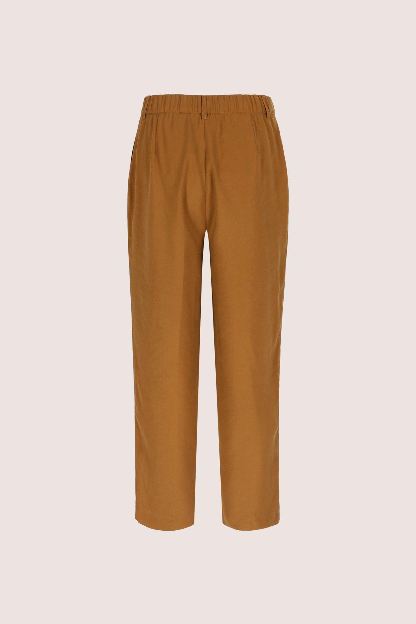 Broeken - Broek met bandplooien