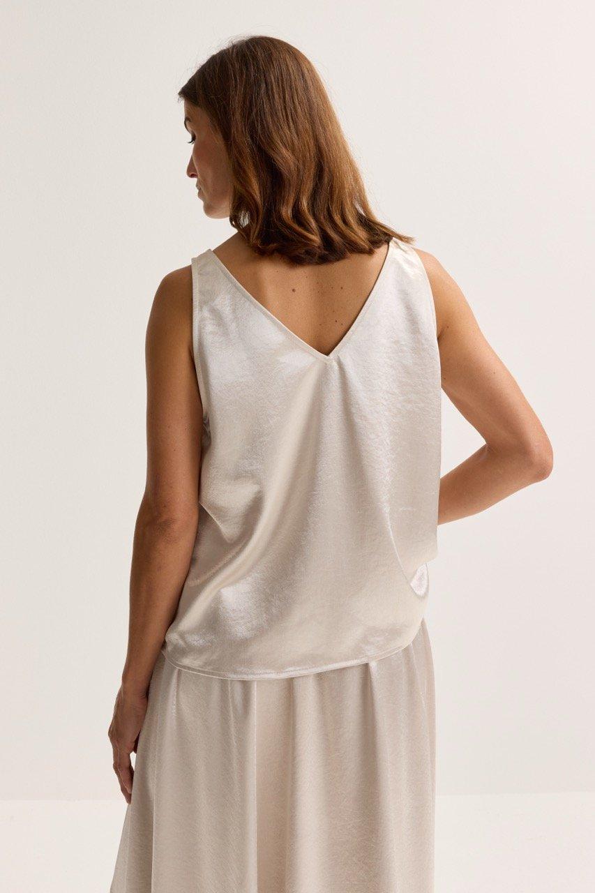 Sweatvest - Top &eacute;vas&eacute; en satin