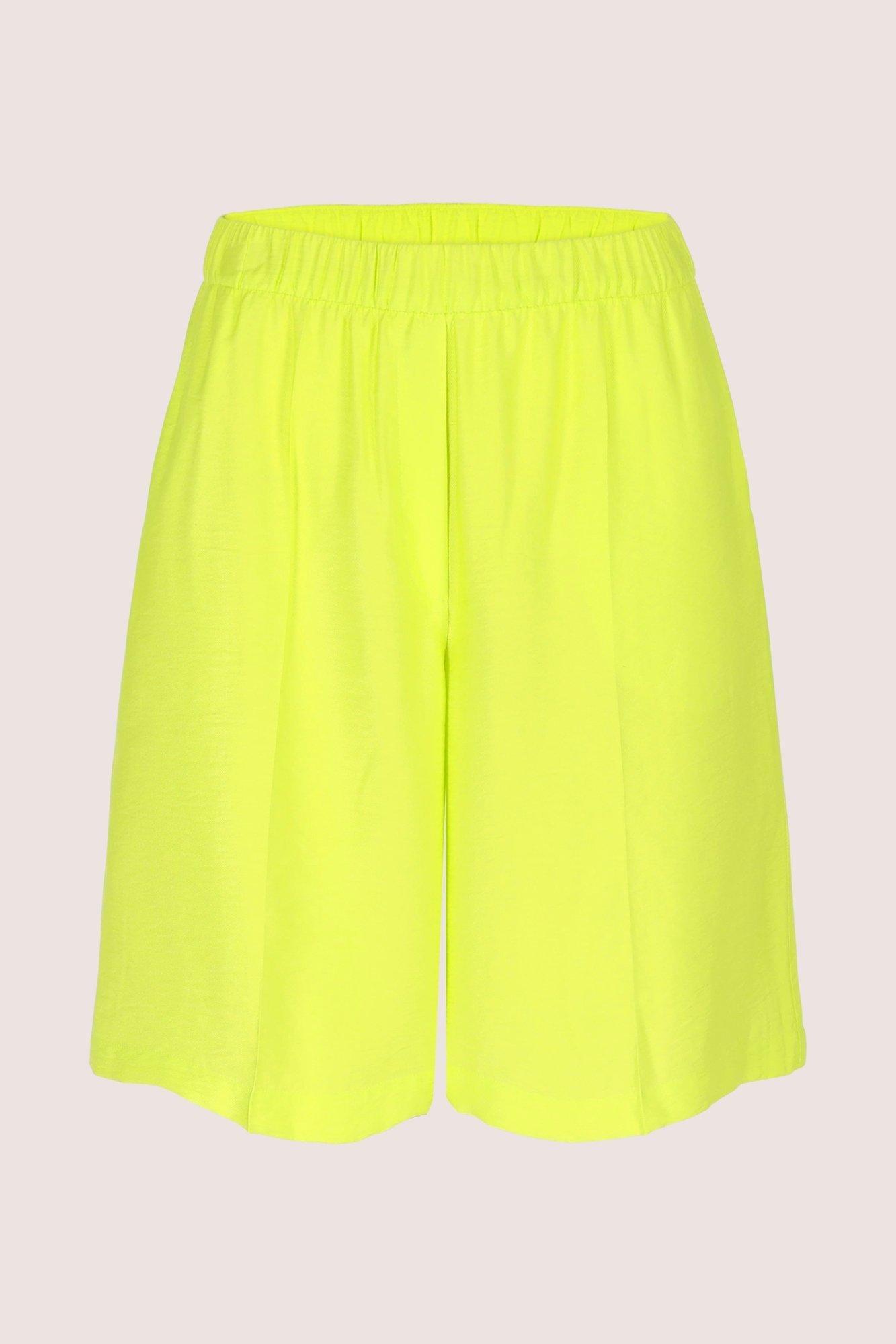 Pantalons - Short en look lin