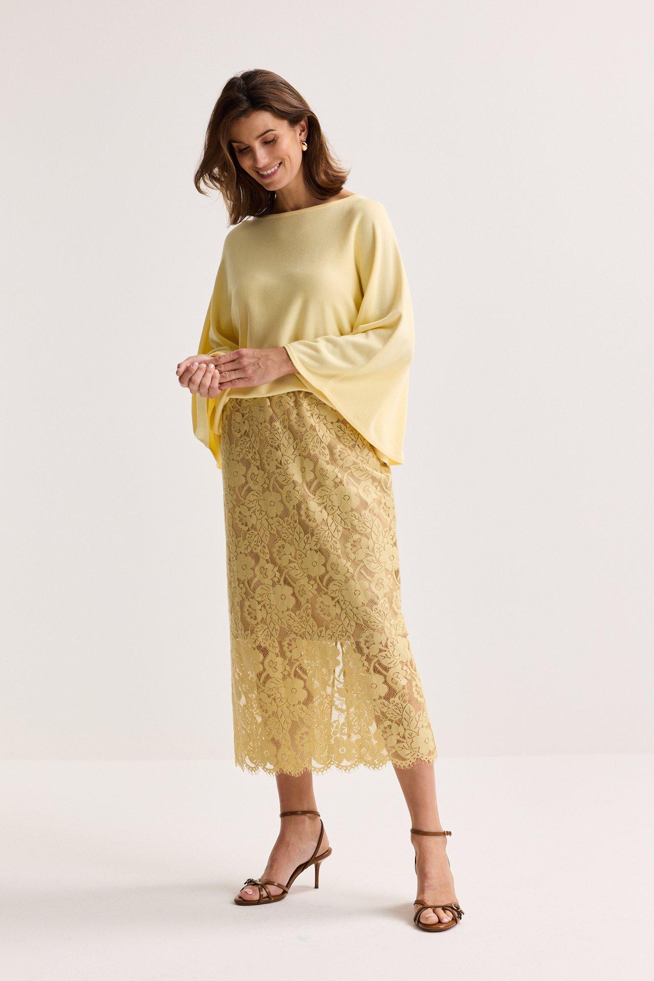 Rokken - Kokerrok in kant