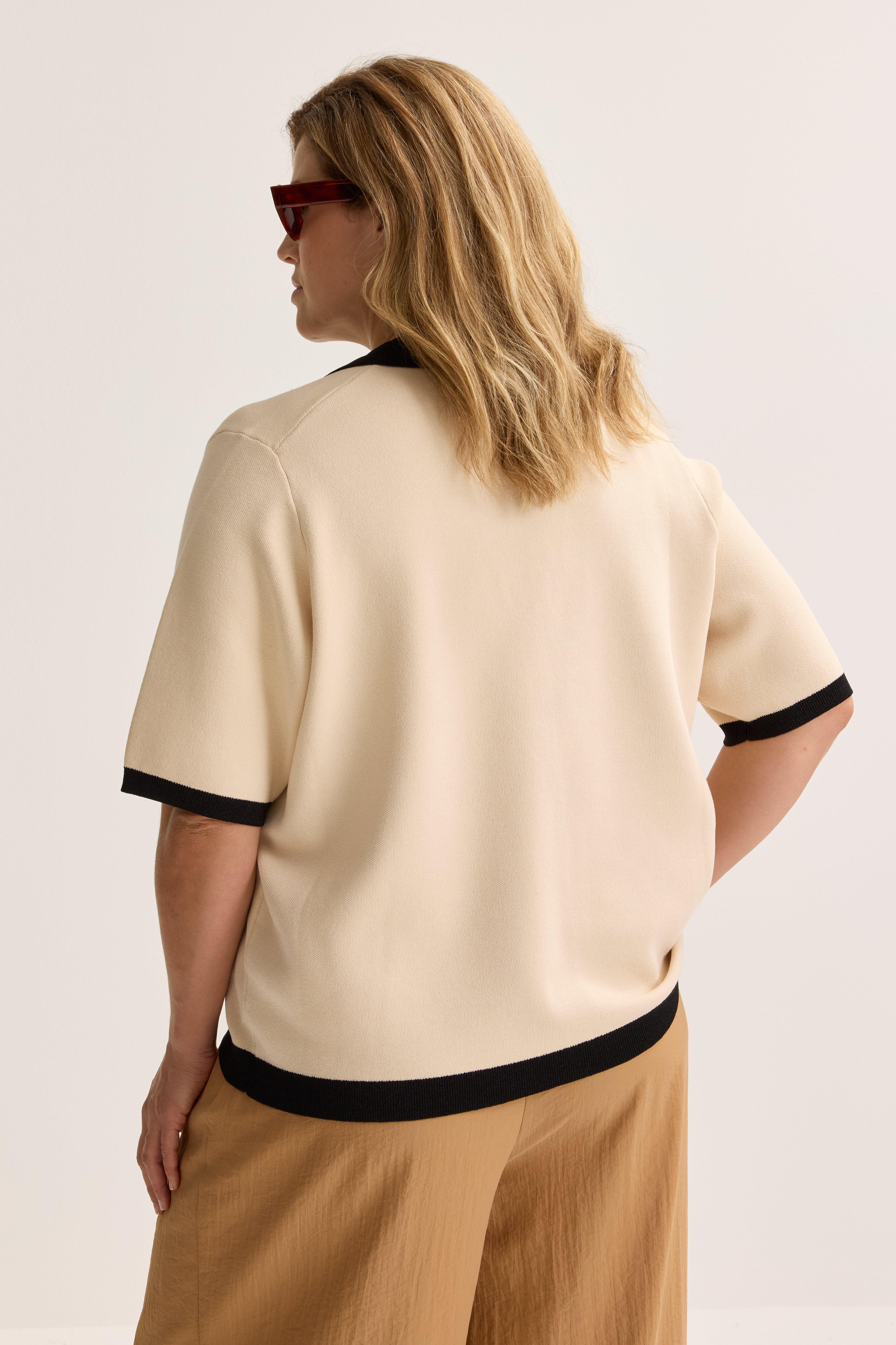 Truien - Polo in fijne rib