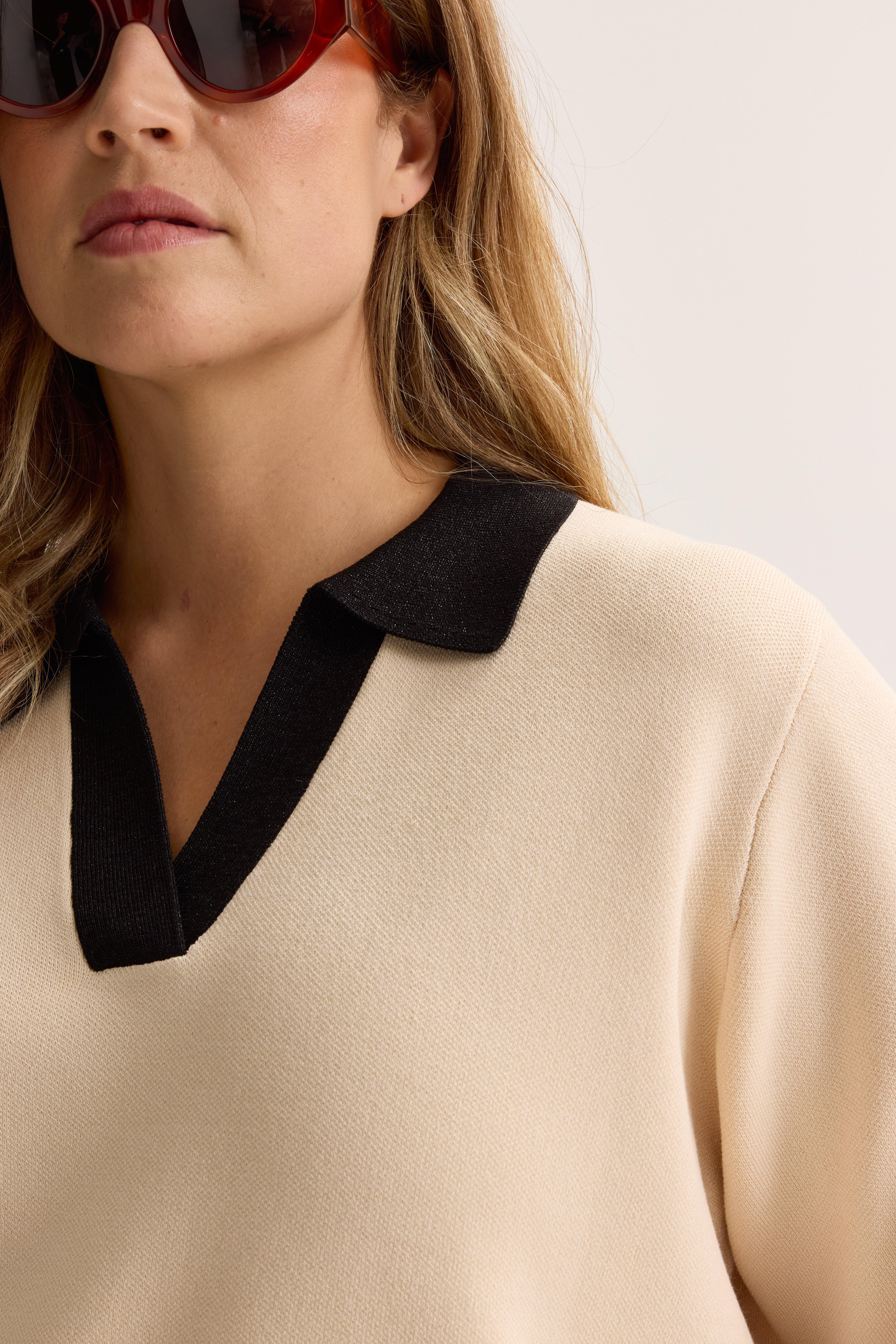 Truien - Polo in fijne rib