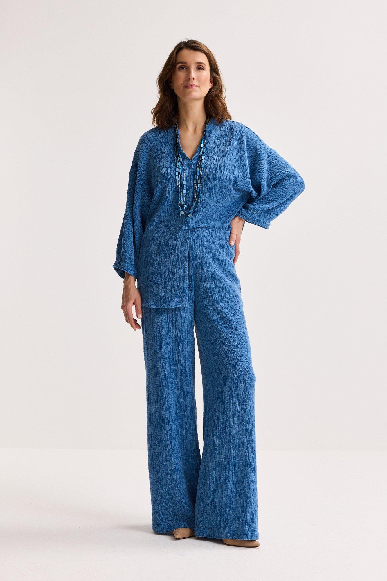 Pantalon souple en crinkle