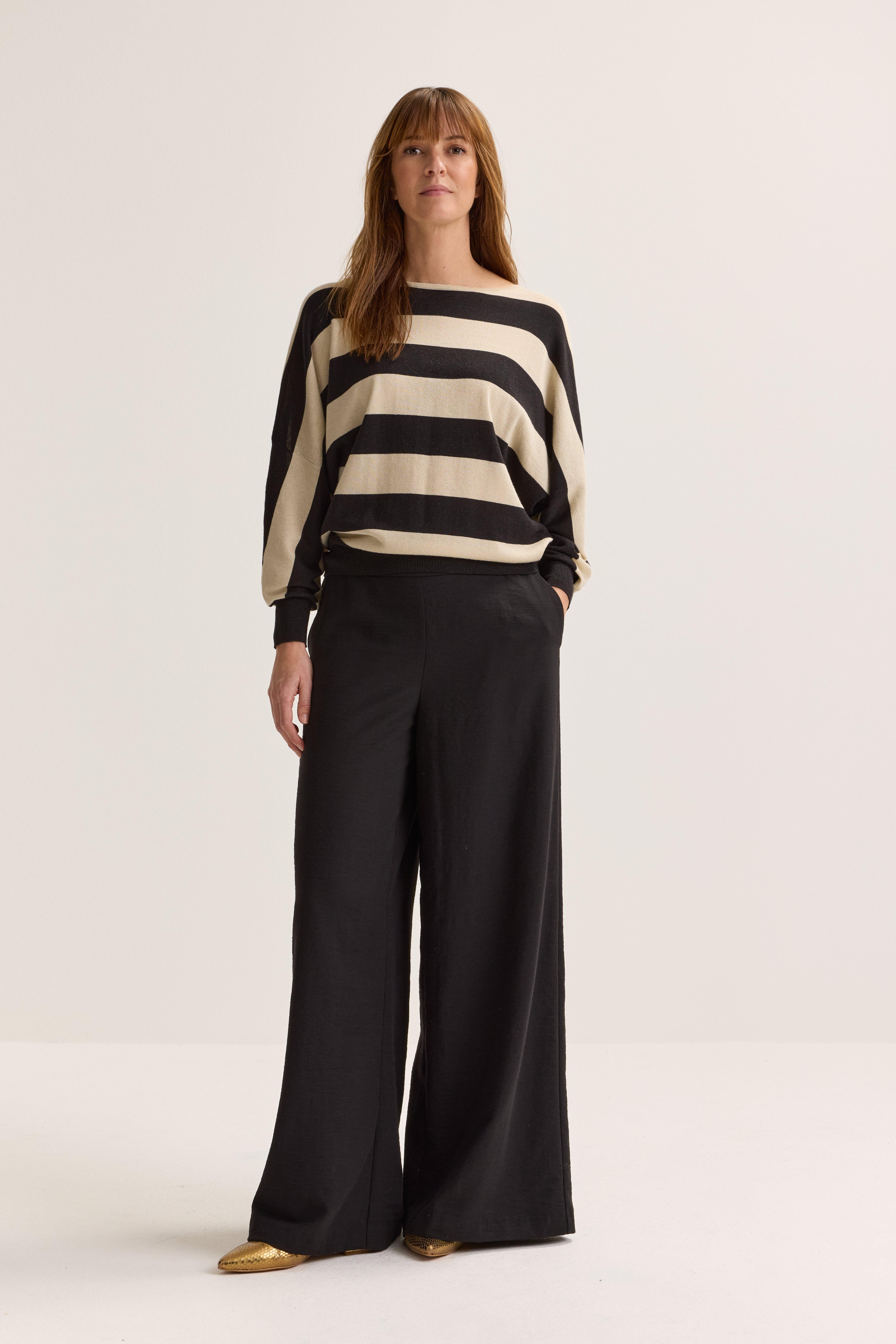 Pantalon ample look lin