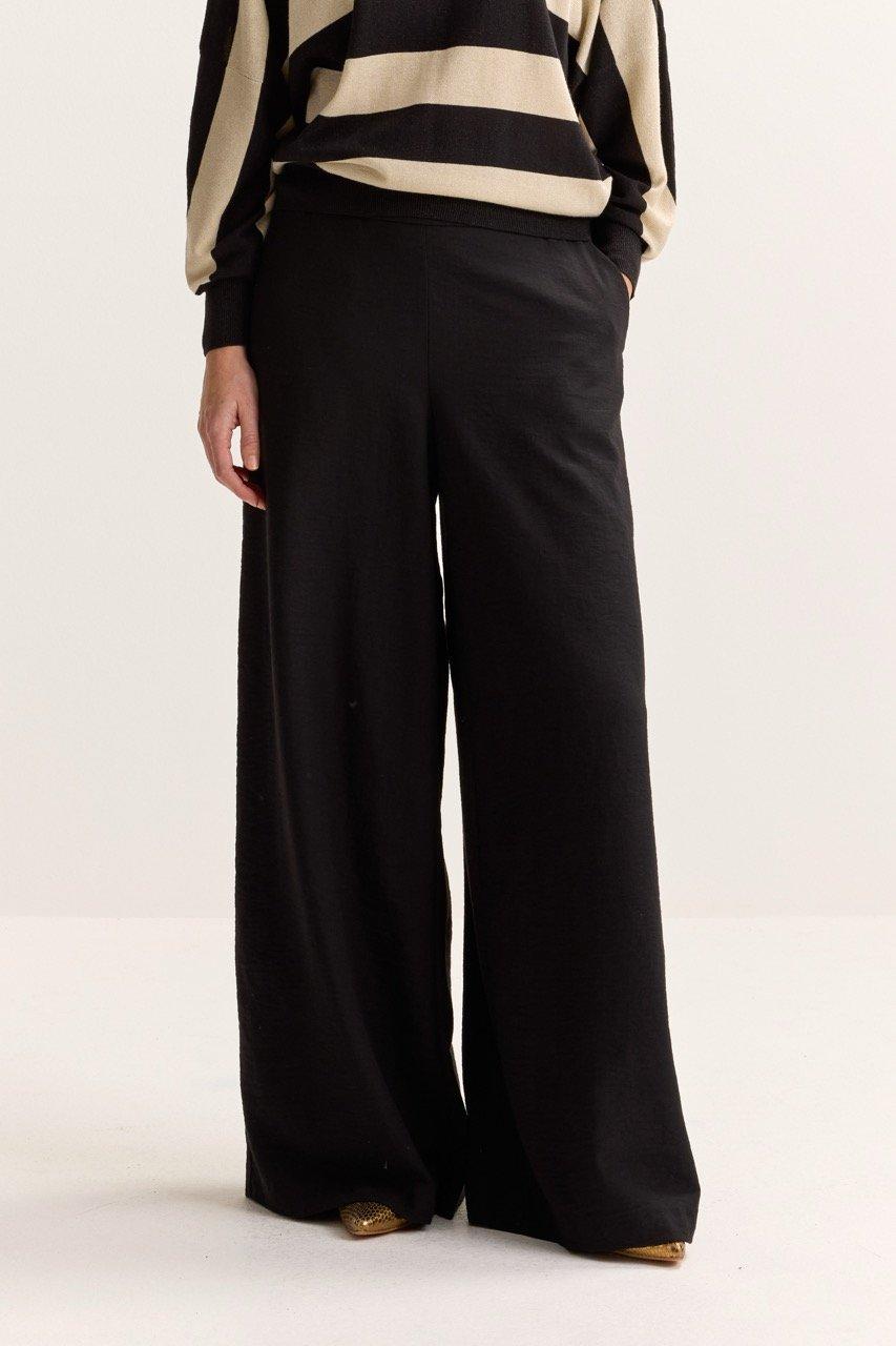 Broeken - Wijde broek in linnen look