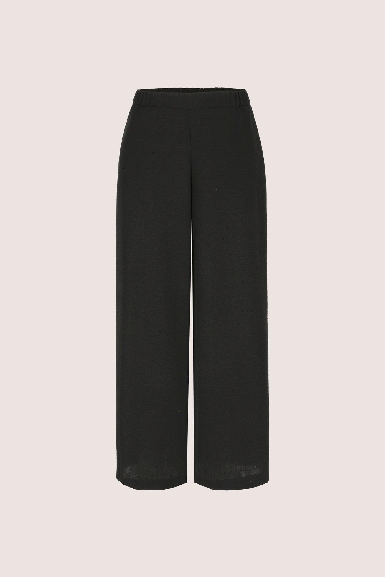 Broeken - Wijde broek in linnen look