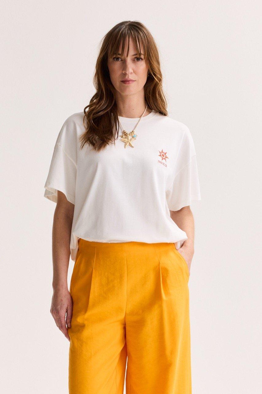 Am&eacute;line T-shirt Met Bedrukte Rug