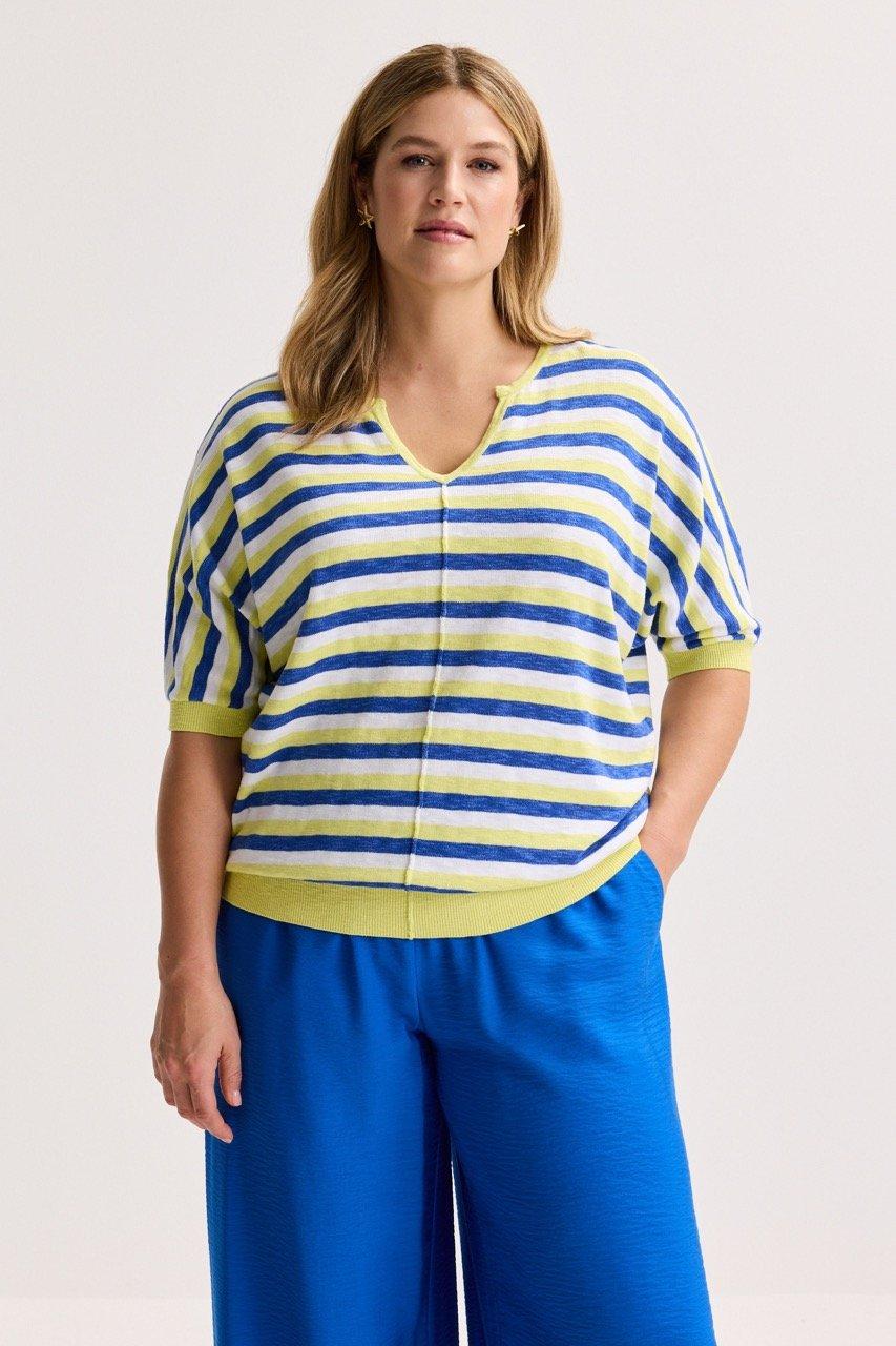 Am&eacute;line Oversized Trui Met Strepen