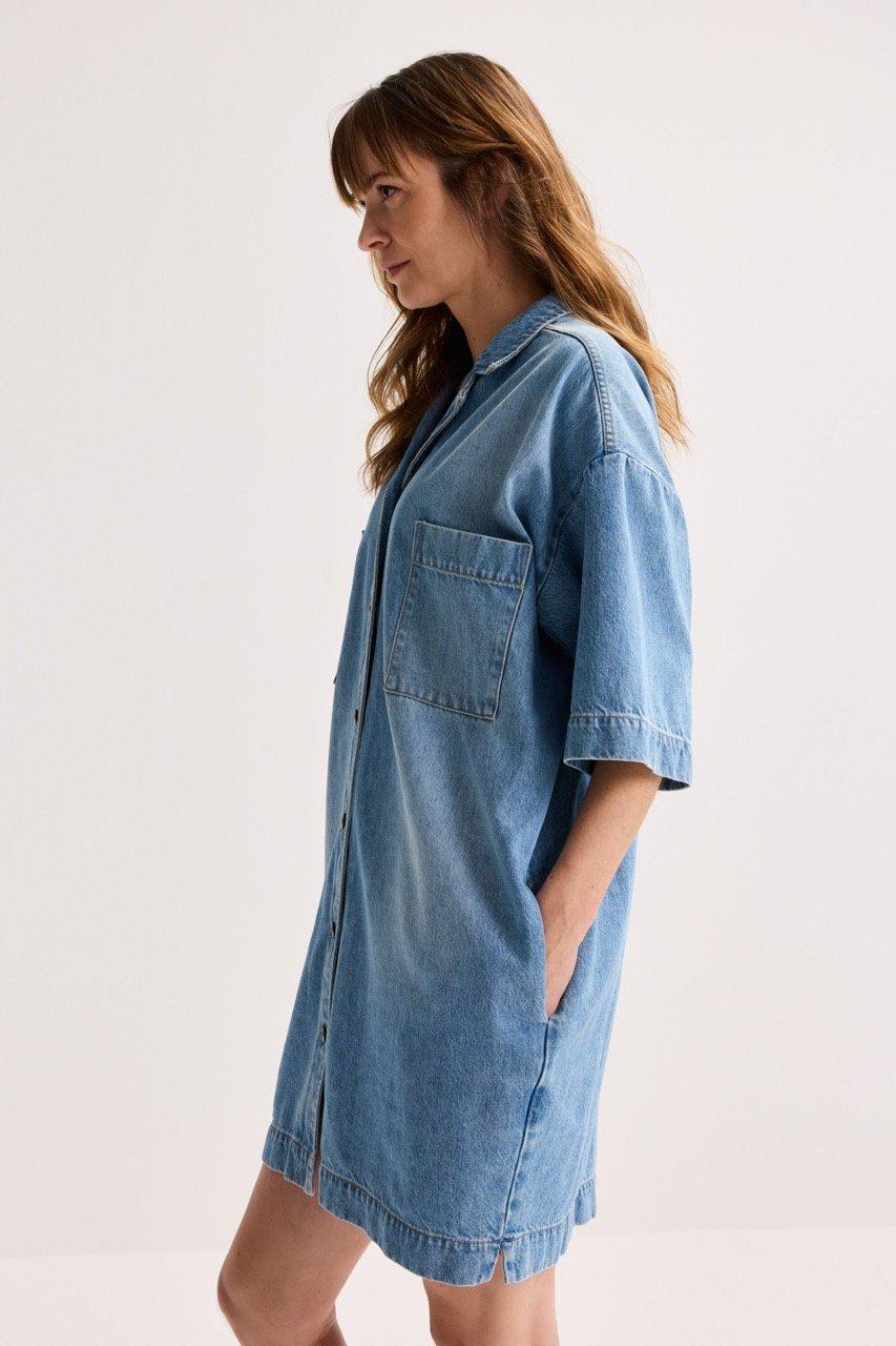 Robes - Robe-chemise en denim