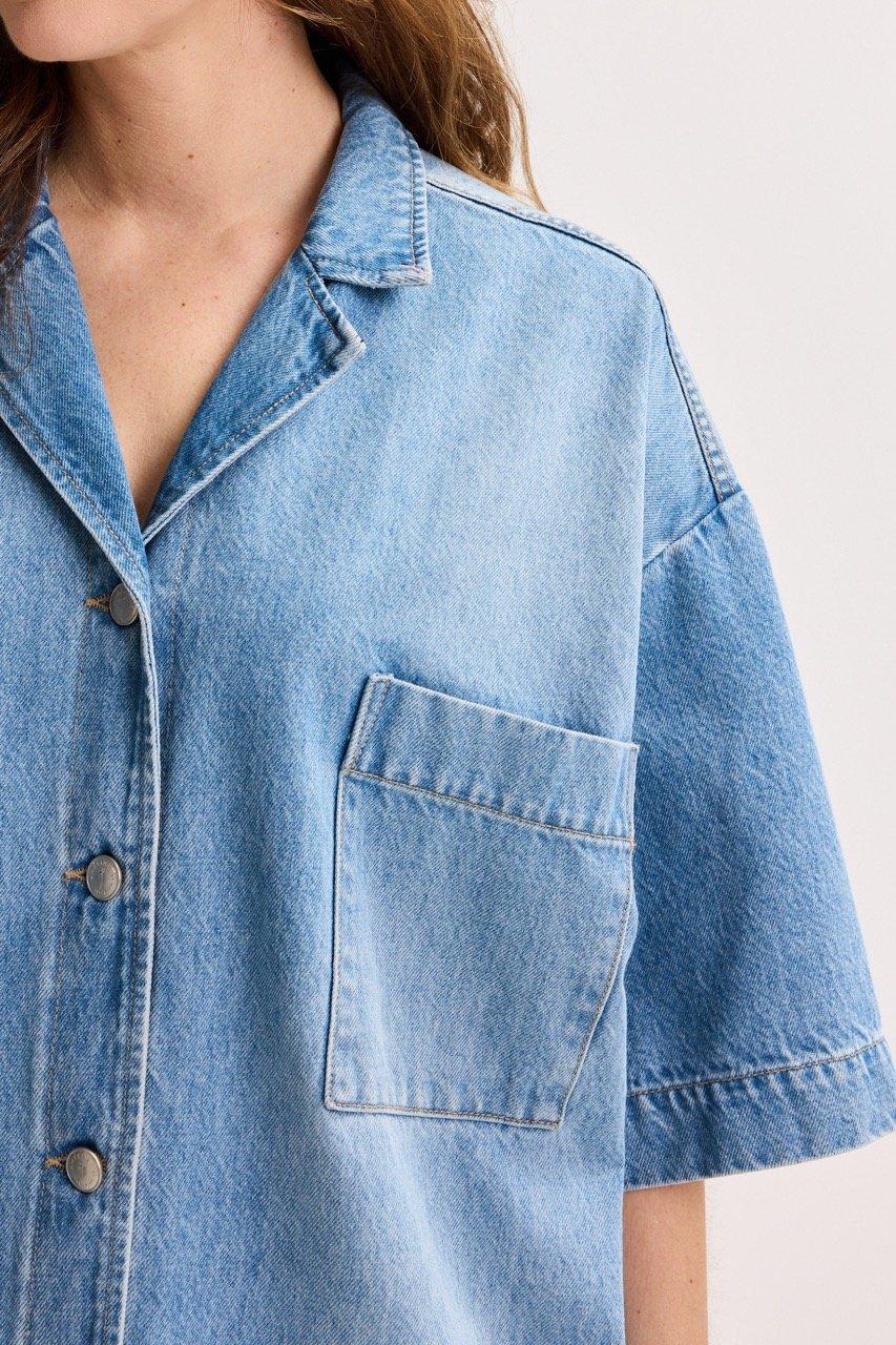 Robes - Robe-chemise en denim