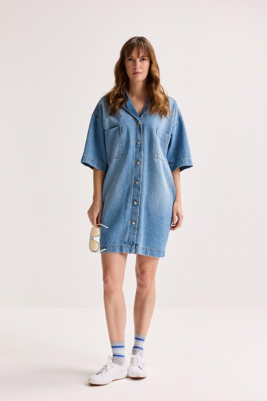 Robes - Robe-chemise en denim
