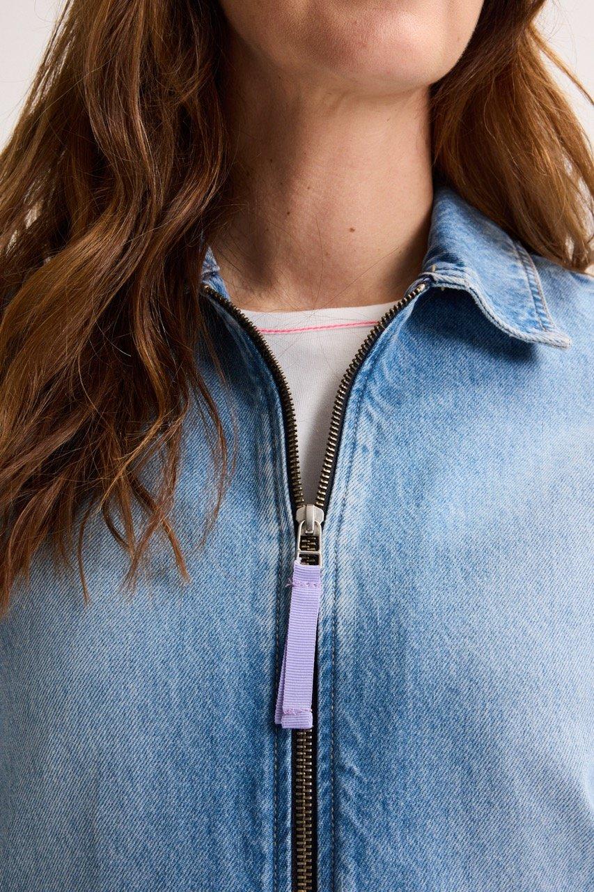 Blazers - Blouson zipp&eacute; en jeans