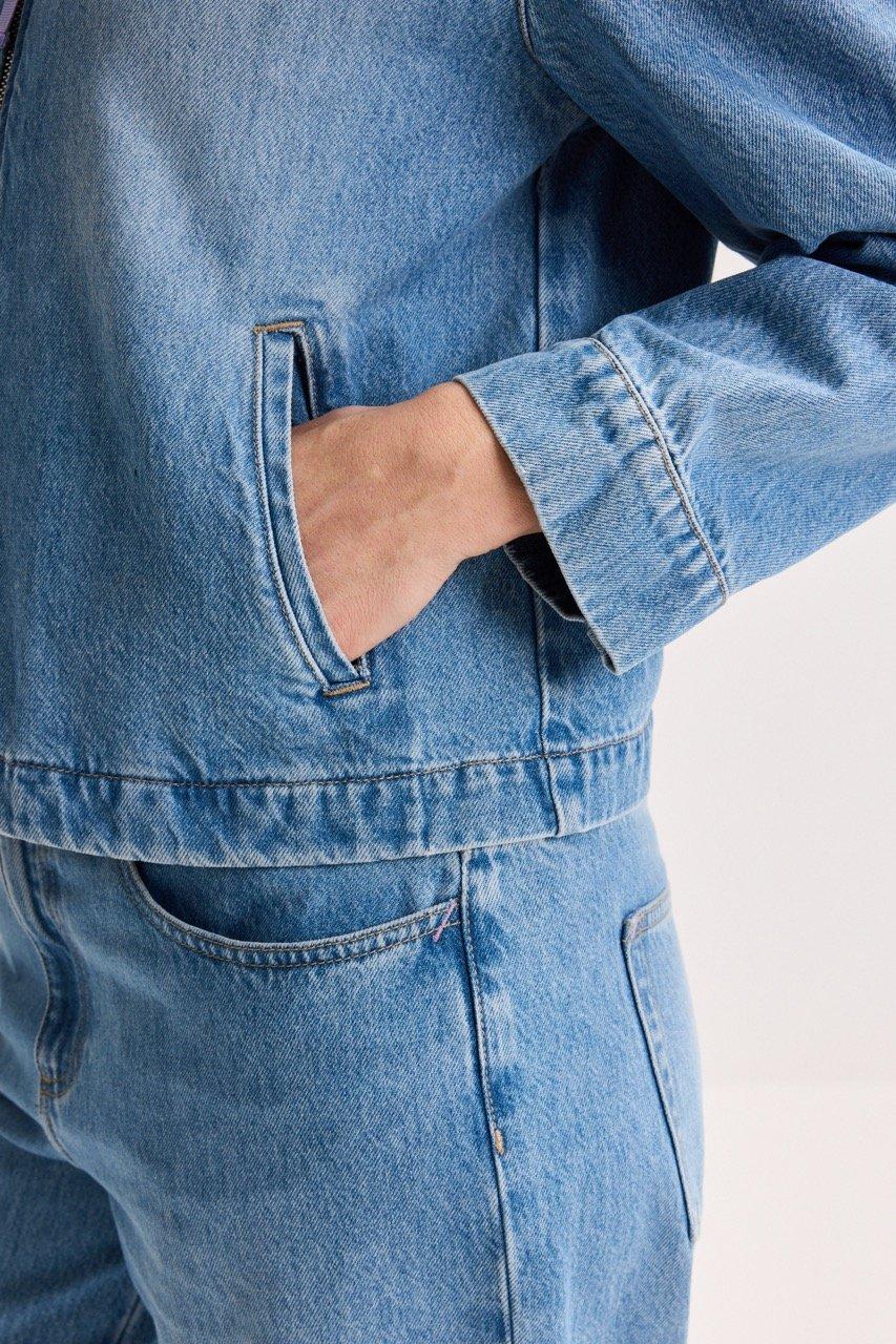 Blazers - Blouson zipp&eacute; en jeans