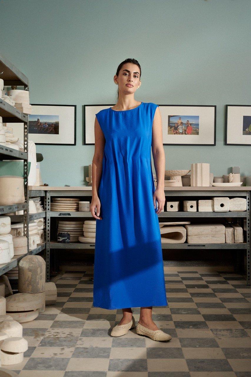 A-lijnjurk met vintage finish