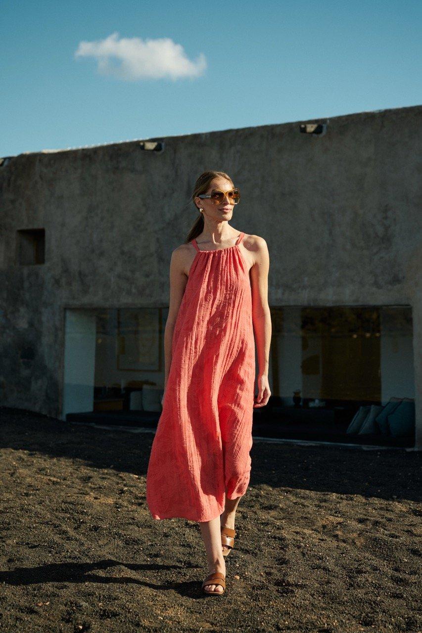 Zonnejurk in jacquard