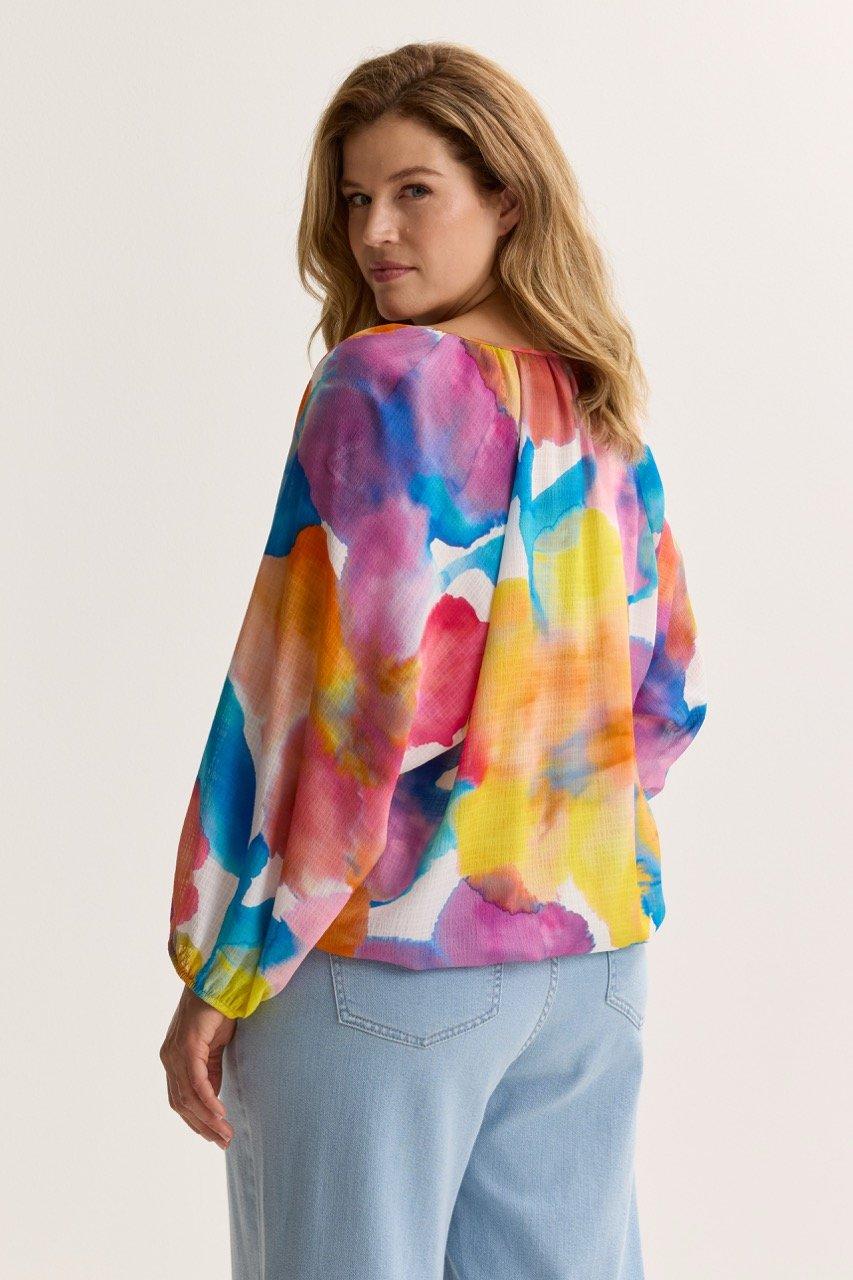 Chemises - Blouse en seersucker sur &eacute;lastique