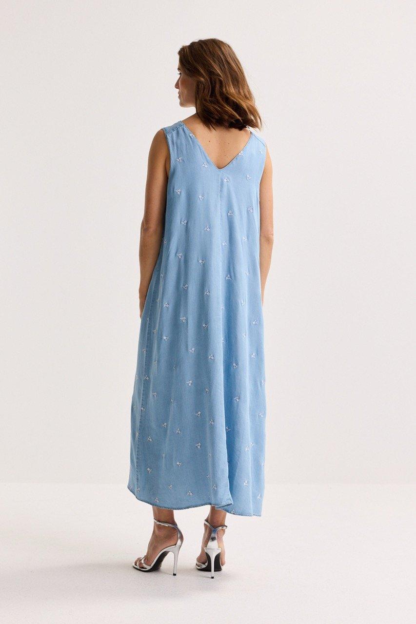 Kleedjes - A-lijnjurk in lyocell denim
