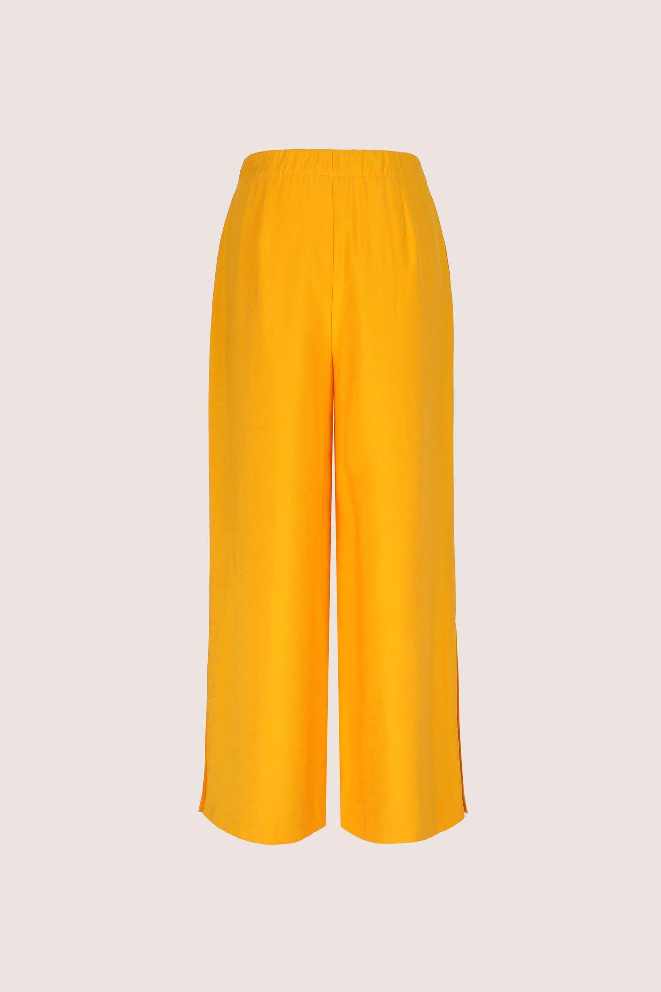 Broeken - Wijde broek met bandplooi