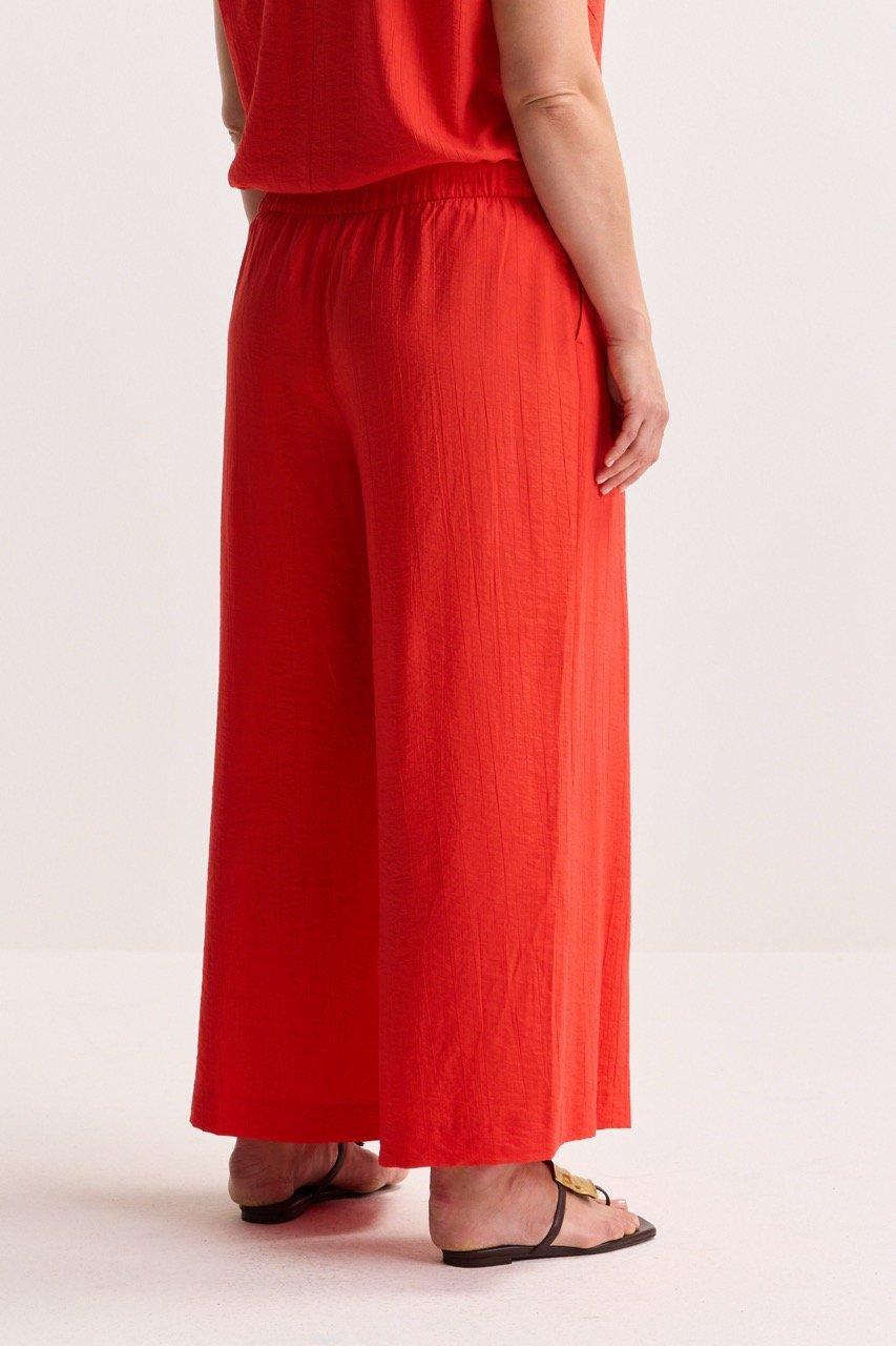 Pantalons - Pantalon ample en tissu crinkle