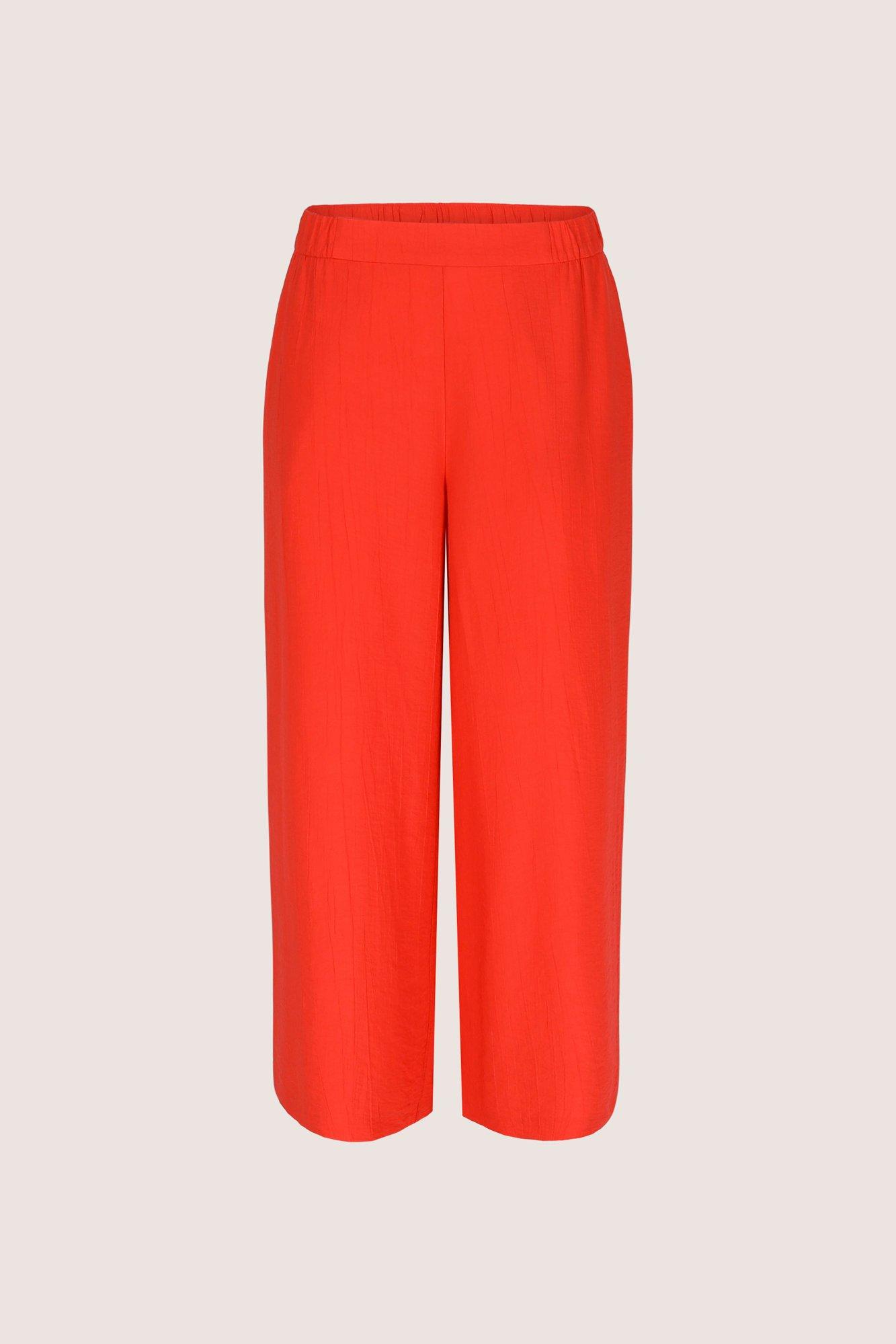 Broeken - Wijde broek in crinkle stof
