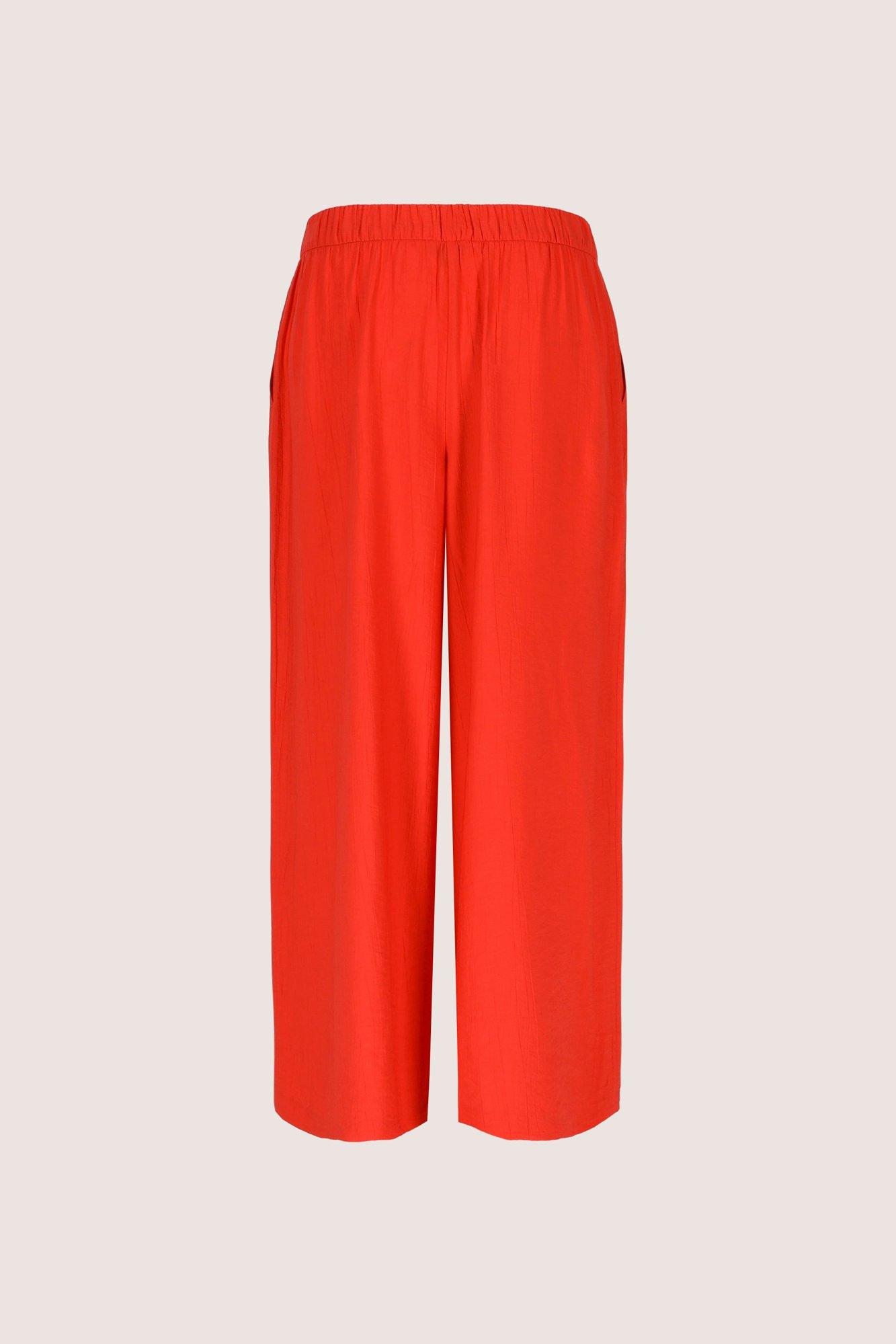 Broeken - Wijde broek in crinkle stof