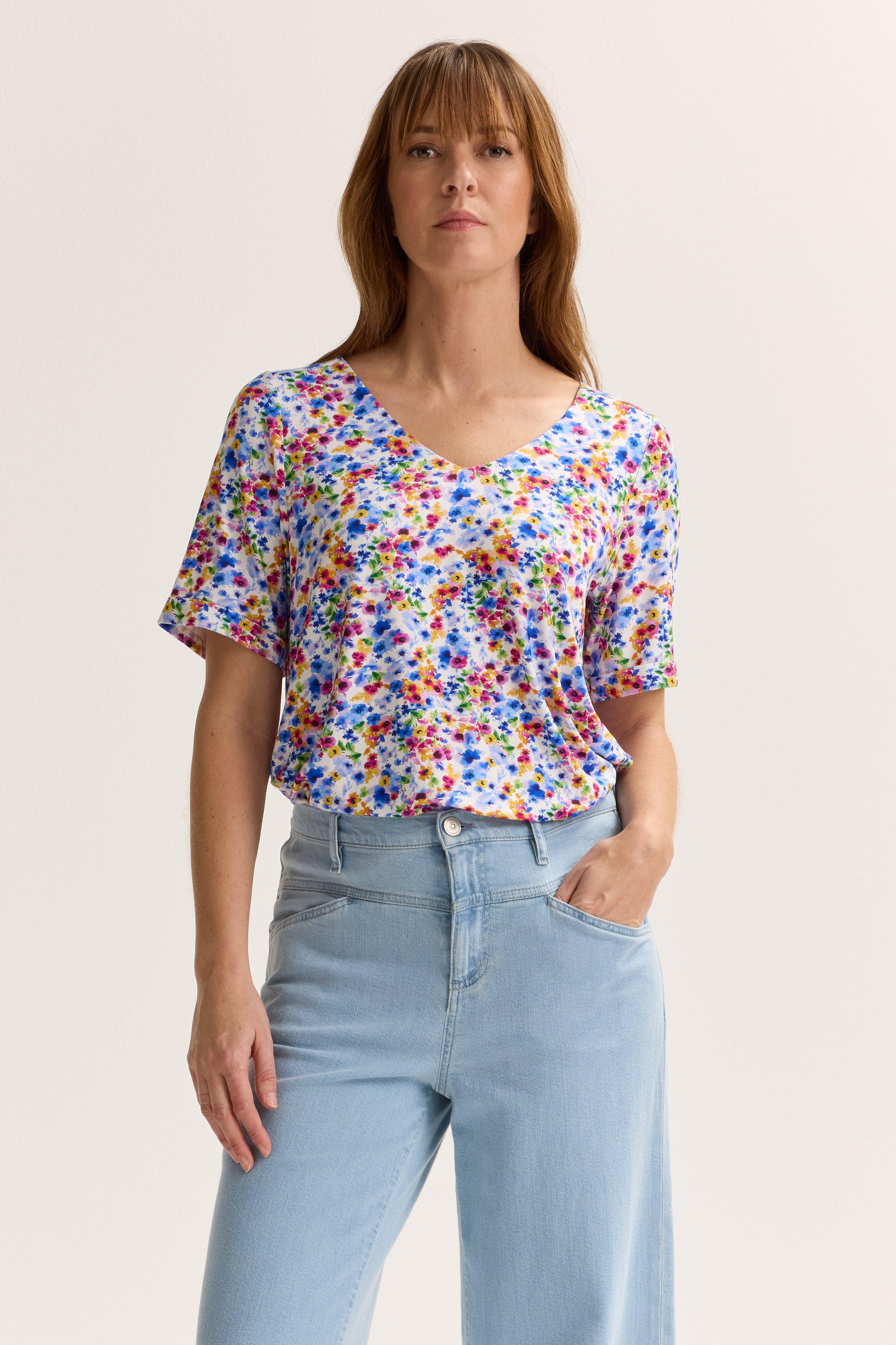 Mayerline Jersey V-halsblouse Op Elastiek