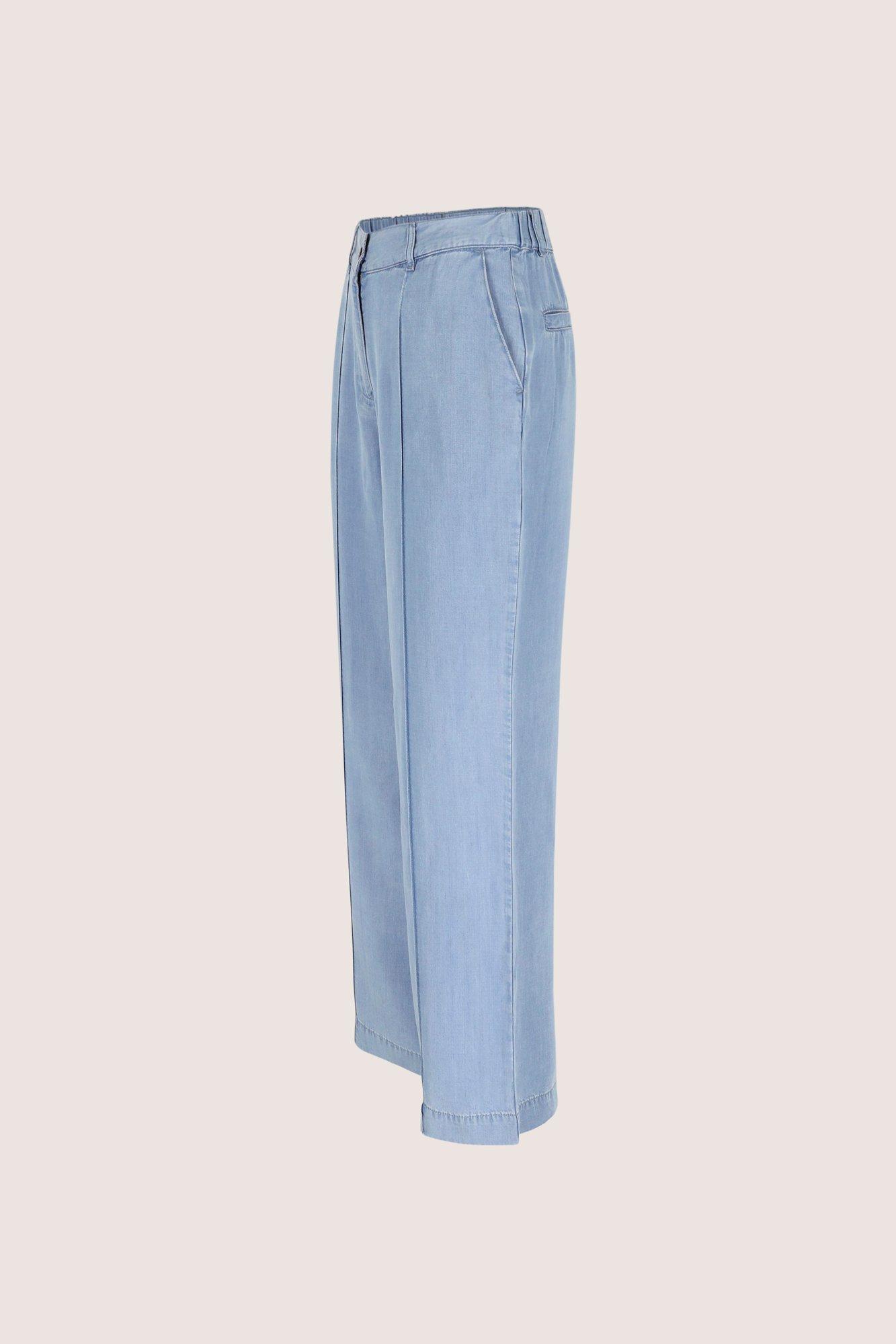 Broeken - Lyocell jeans met rugelastiek