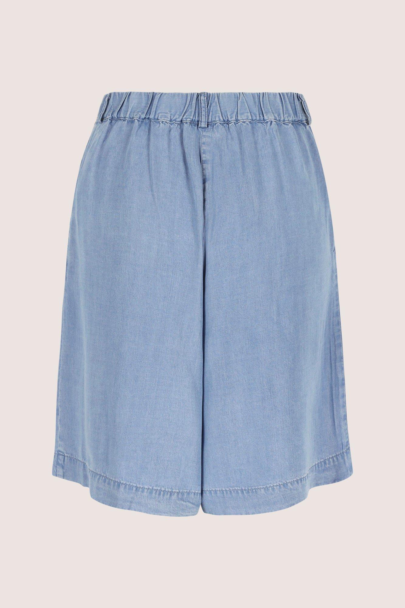 Broeken - Denimshort in lyocell