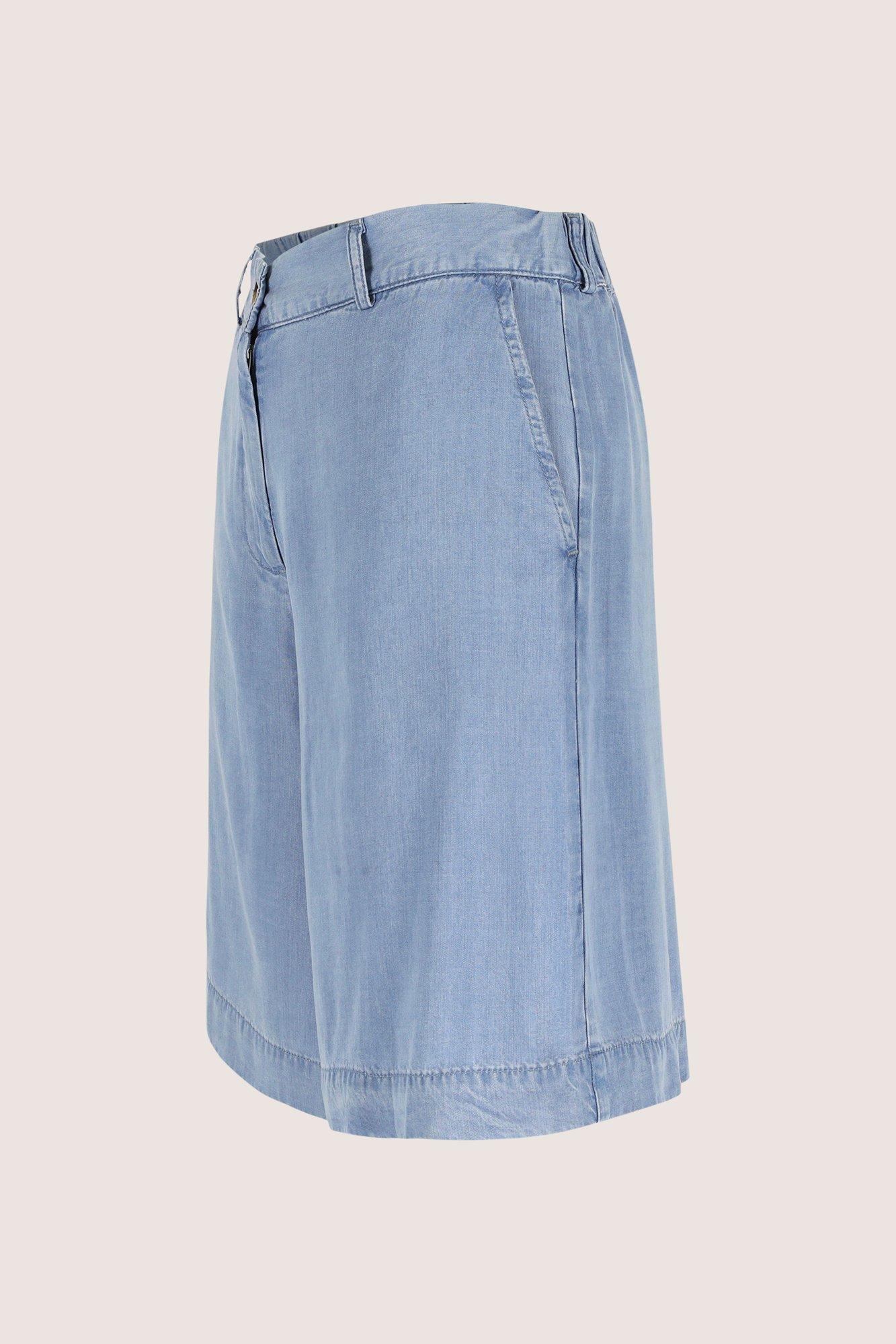 Broeken - Denimshort in lyocell