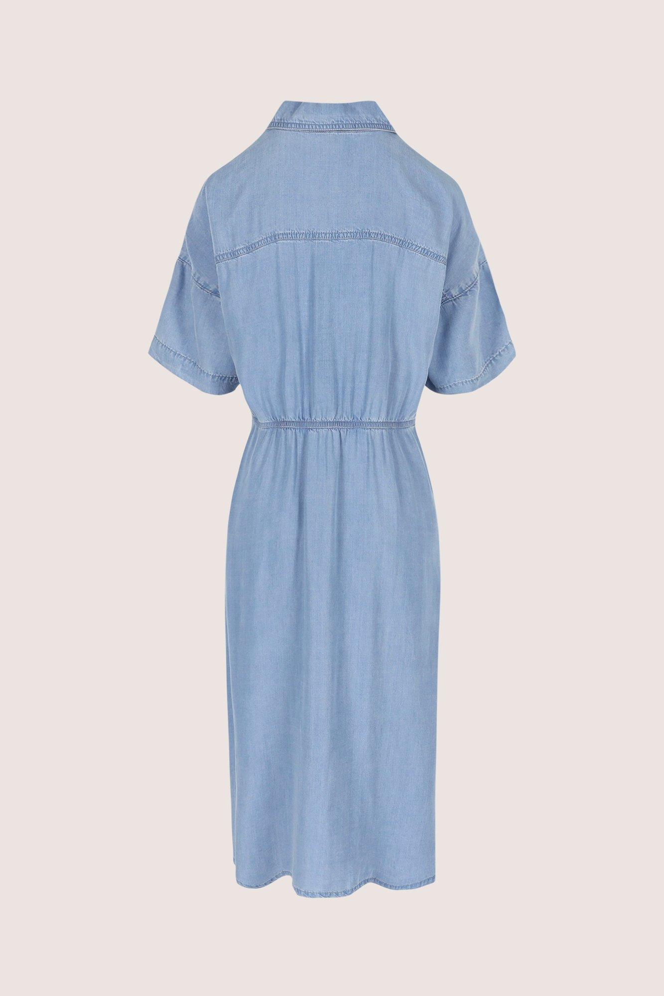 Kleedjes - A-lijn hemdjurk in lyocell denim