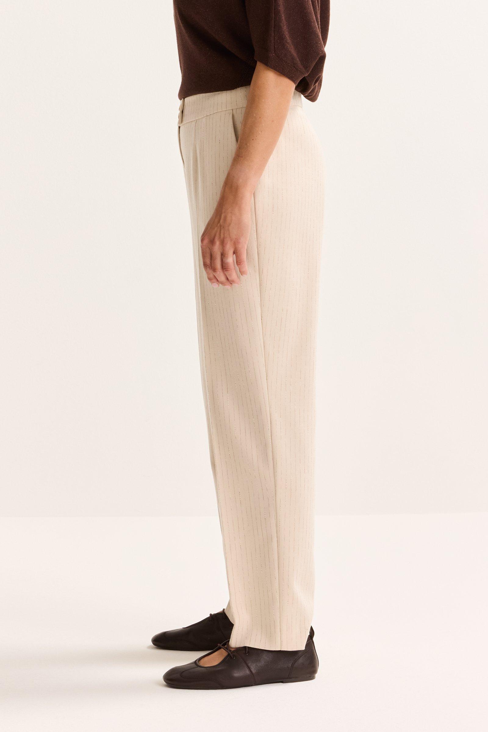 Broeken - Geklede broek met krijtstreep