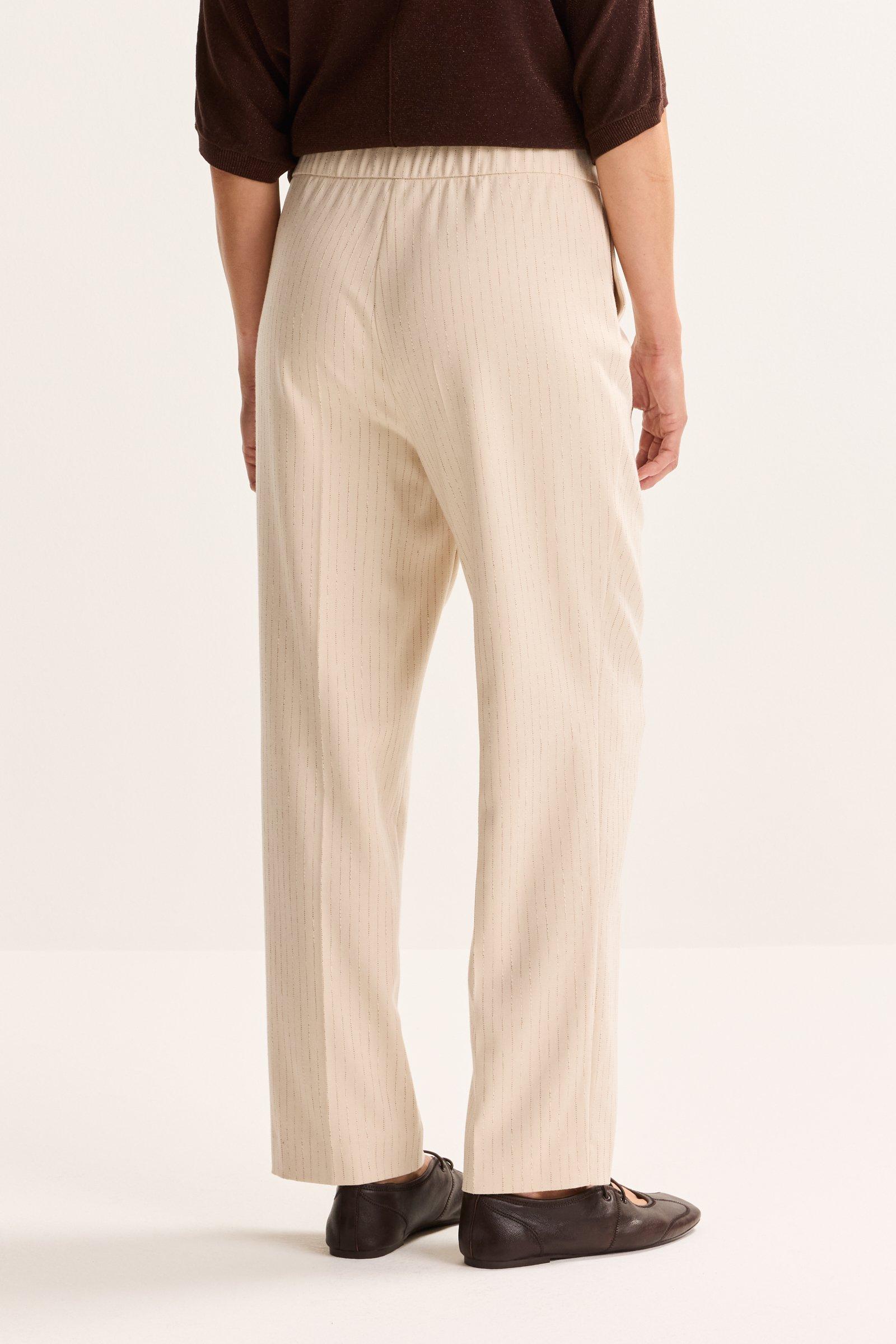Broeken - Geklede broek met krijtstreep