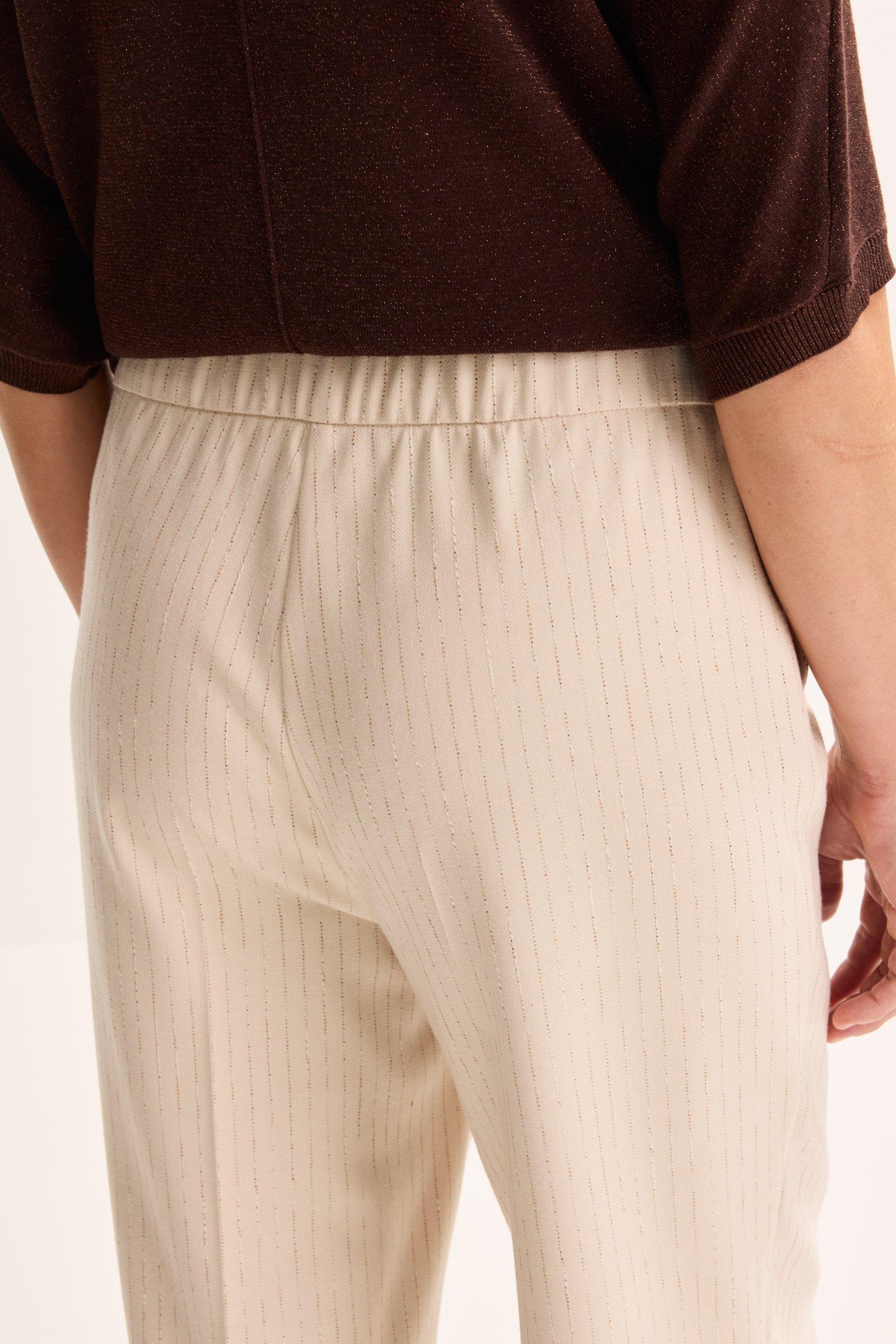 Broeken - Geklede broek met krijtstreep