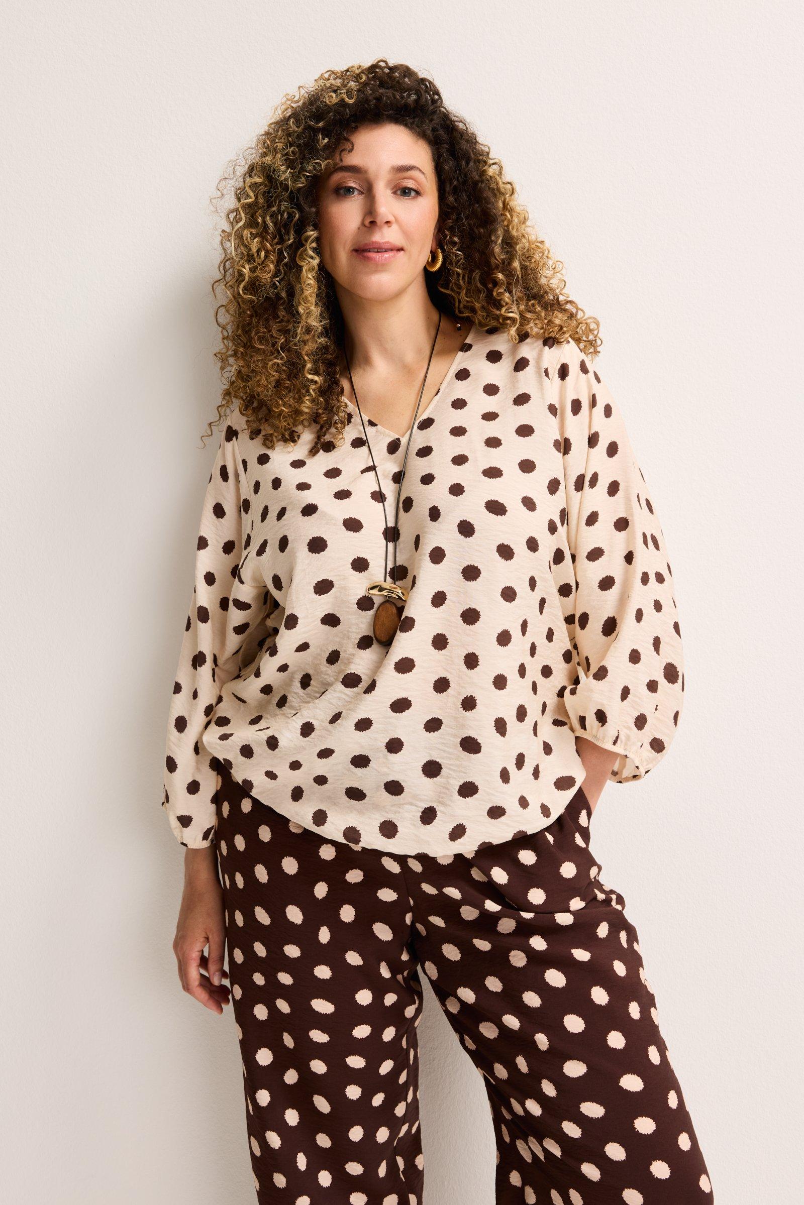Blouse &agrave; taille &eacute;lastiqu&eacute;e
