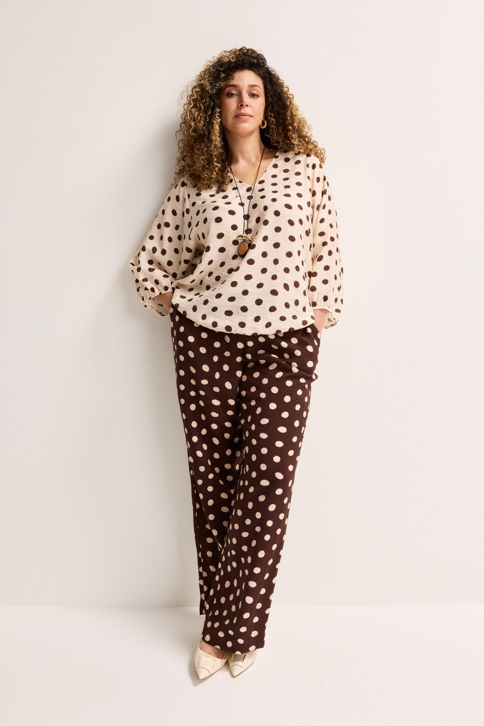 Hemden - Crinkle blouse op elastiek