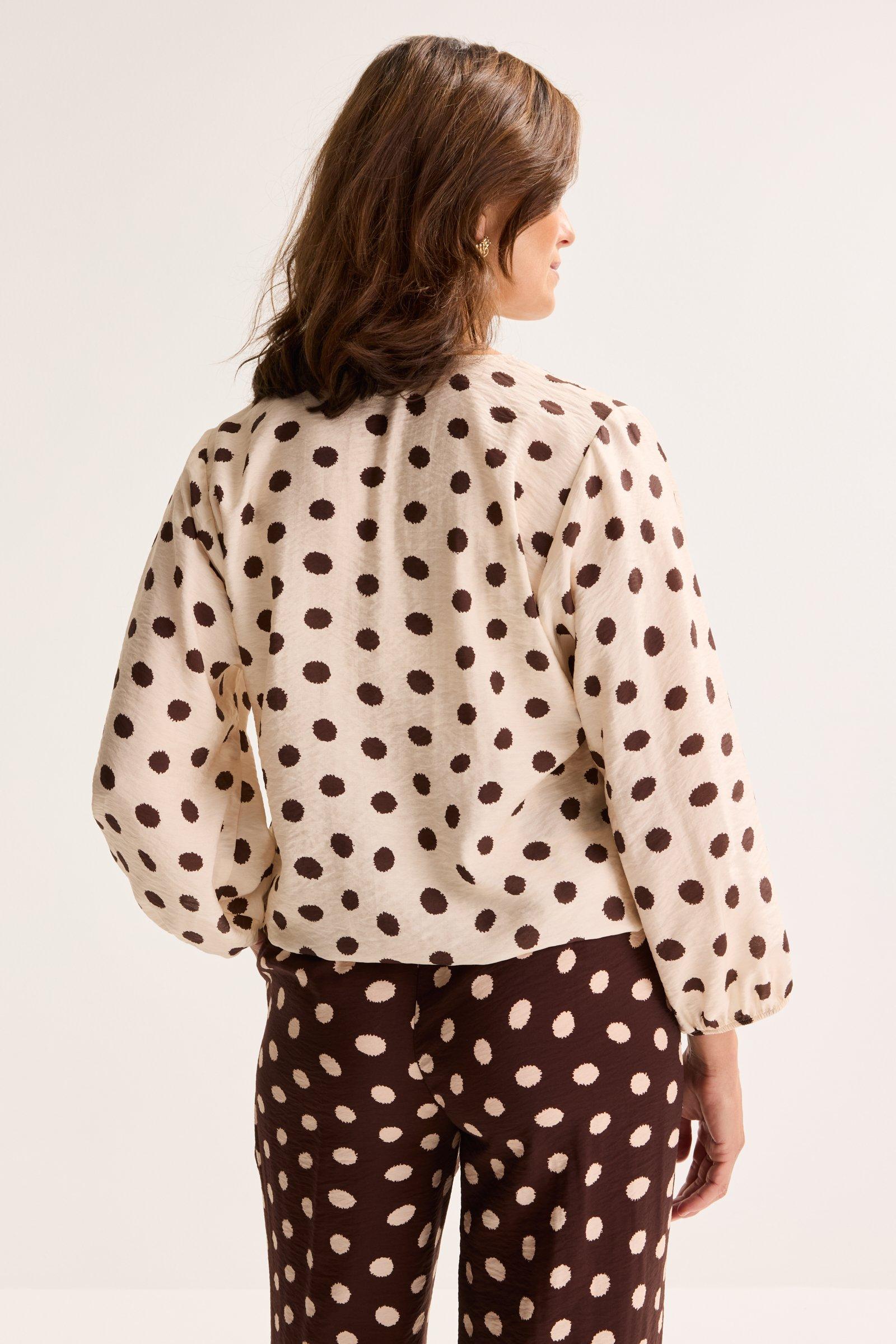 Hemden - Crinkle blouse op elastiek