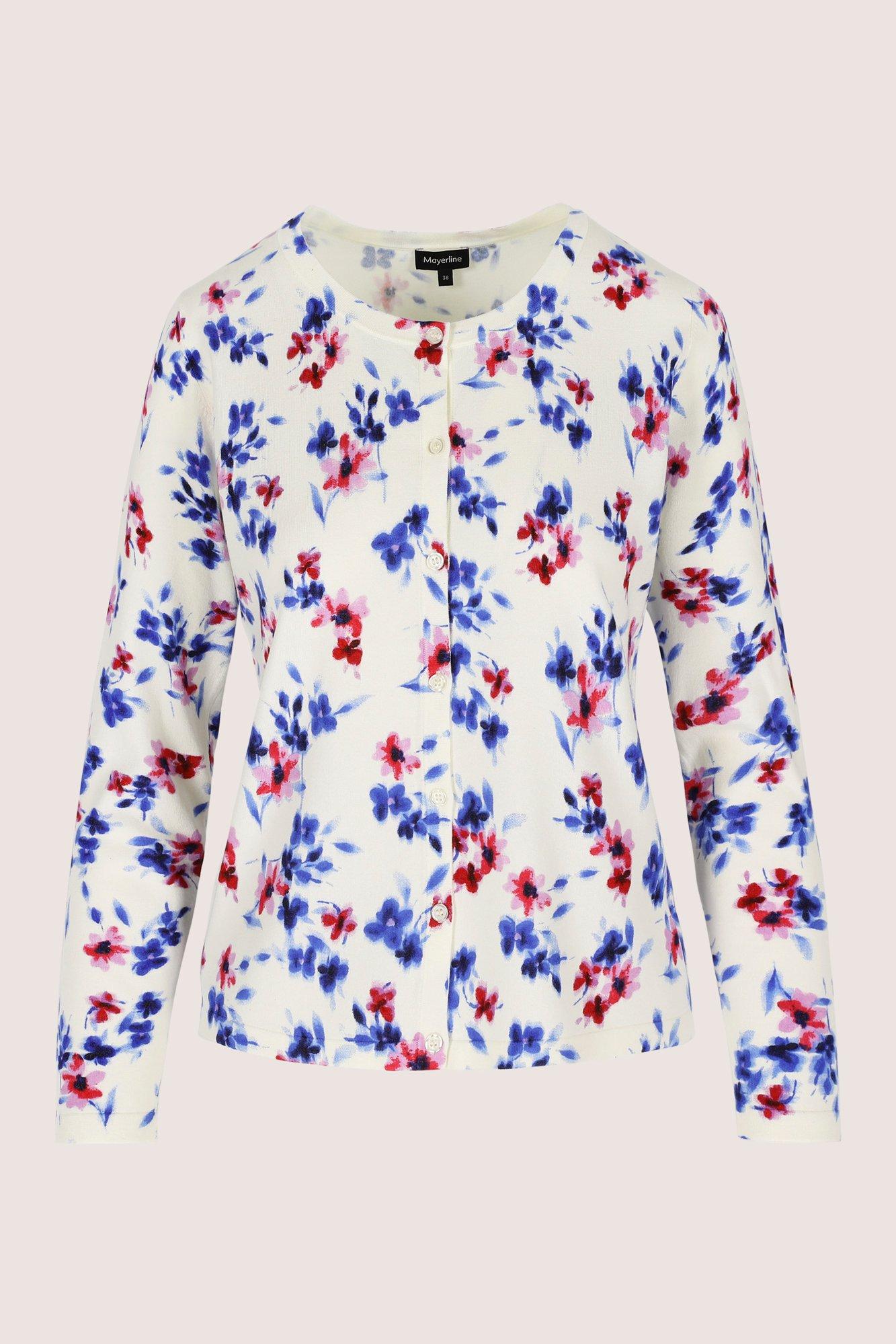 Mayerline Printcardigan Met Ronde Hals
