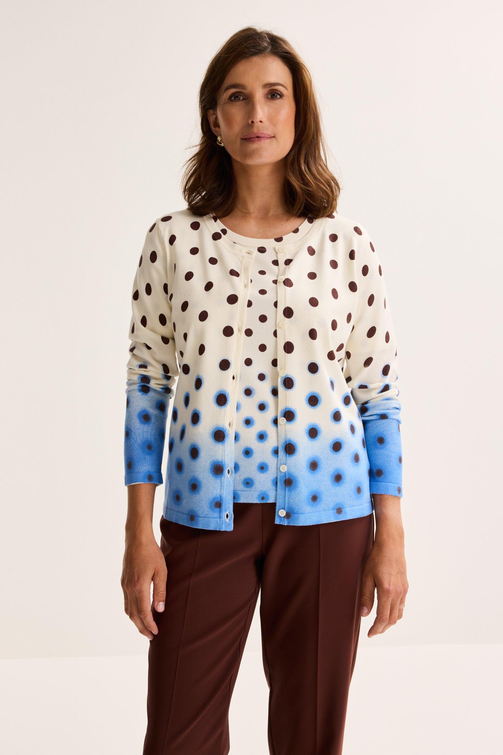 Cardigan met bolletjes