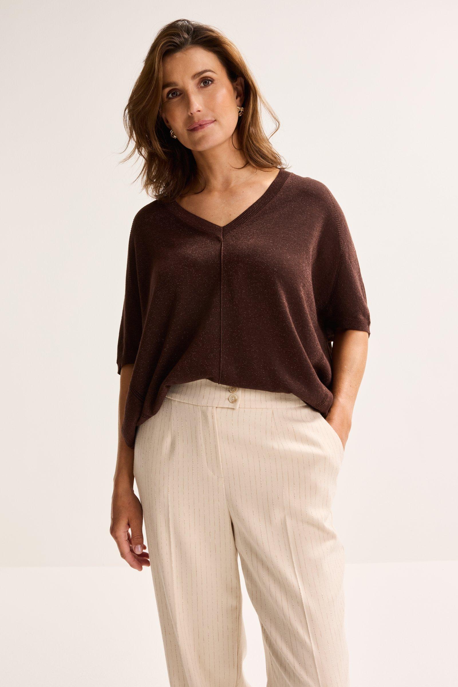 Pull chauve-souris avec lurex