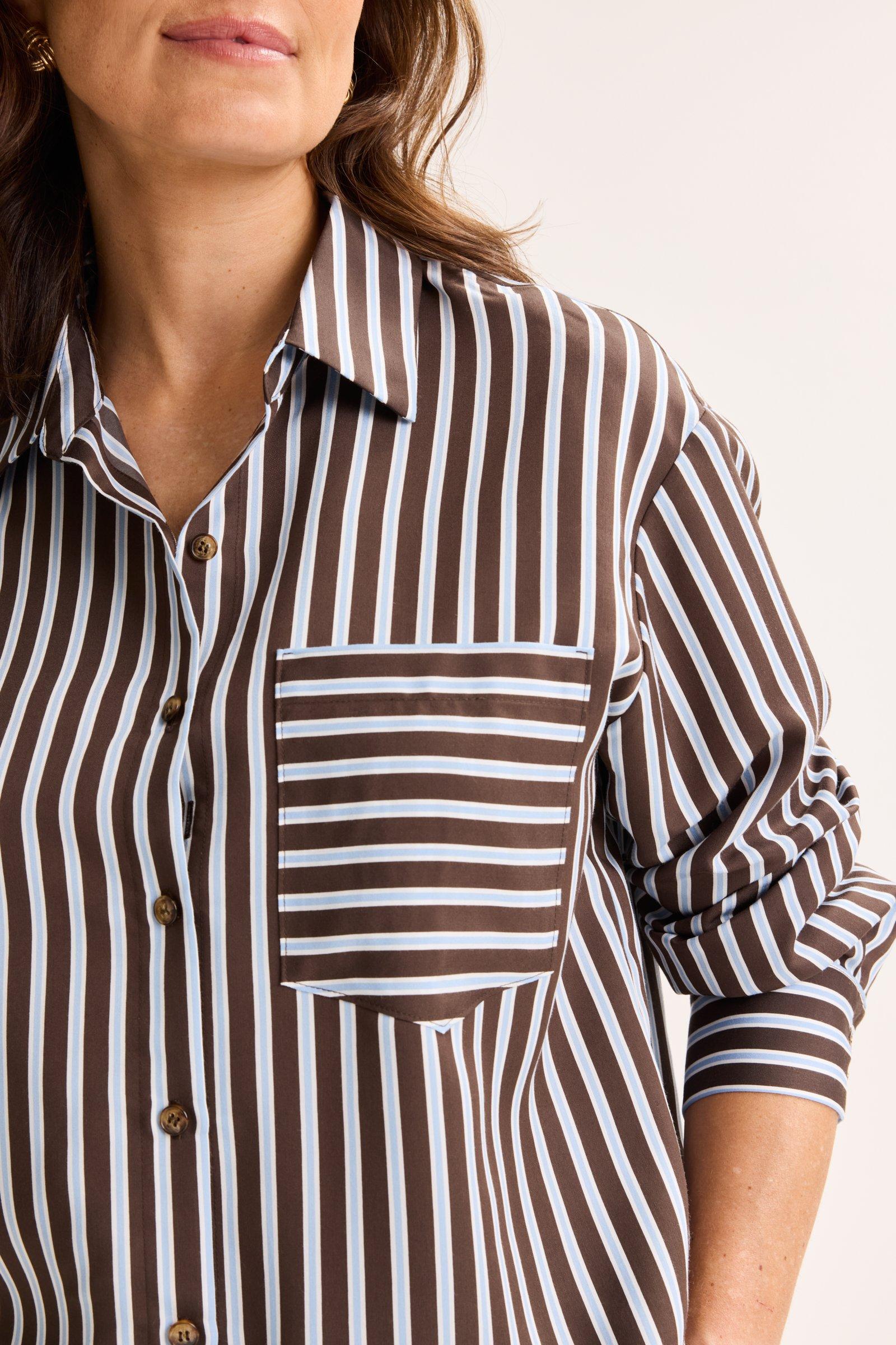 Hemden - Lange hemdblouse met streepjes